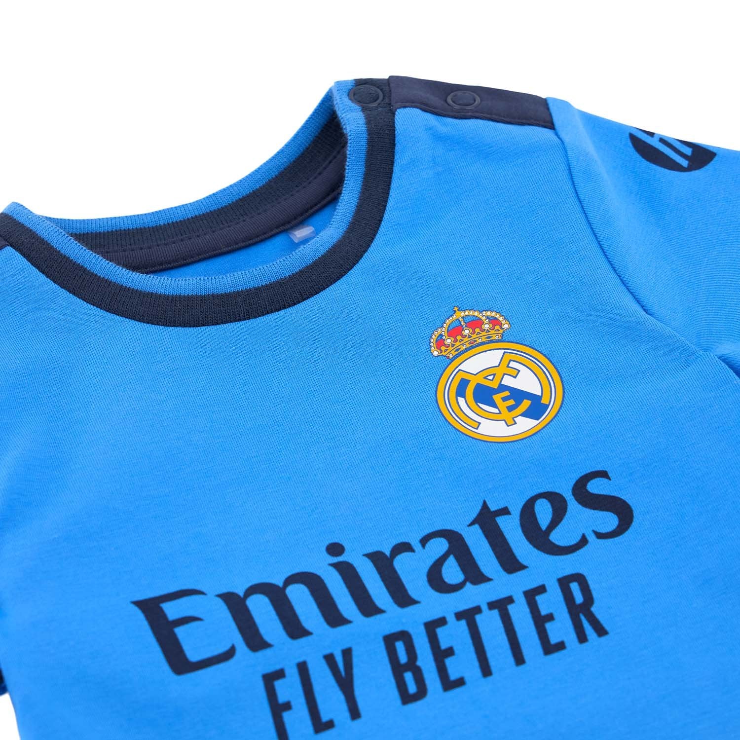 Baby Short Sleeve Bodysuit Blue - Image 2