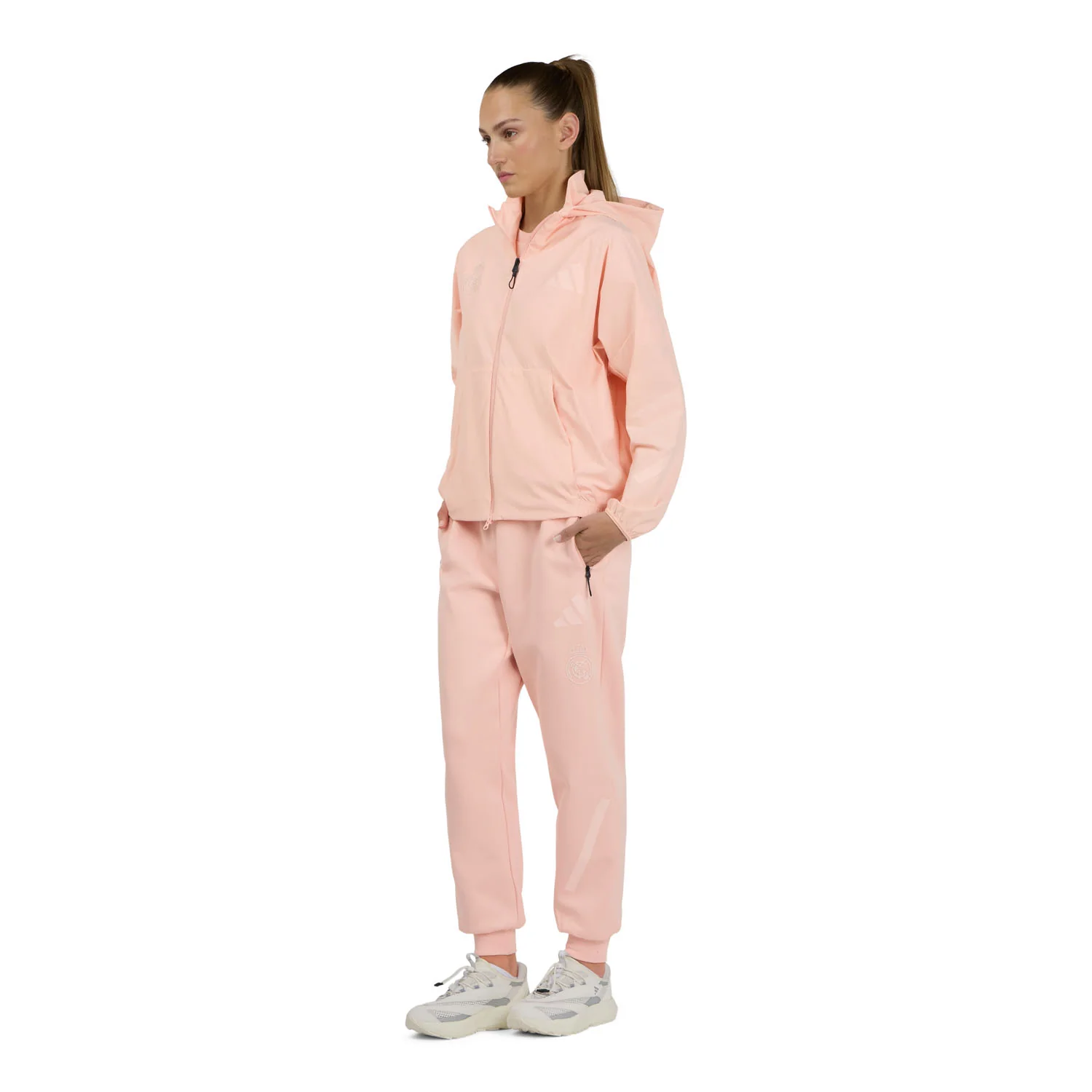 Womens adidas Real Urban Z.N.E Woven Track Top Blush Pink - Image 3
