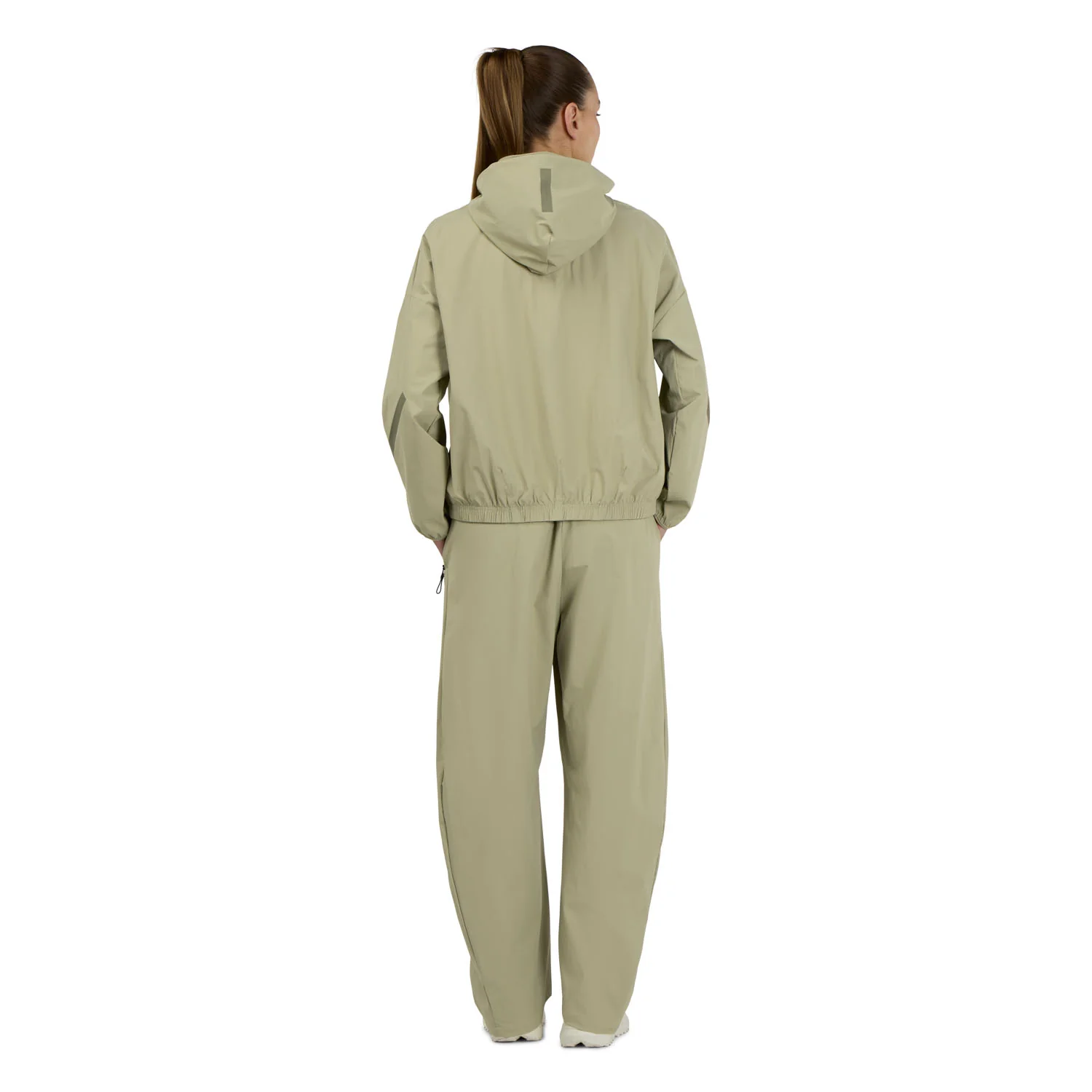 Womens adidas Real Urban Z.N.E. Woven Track Top Olive - Image 5