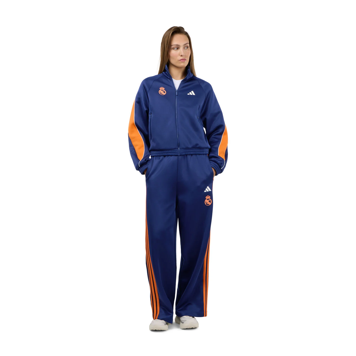 Womens adidas Stadium Track Pant Navy - Image 2