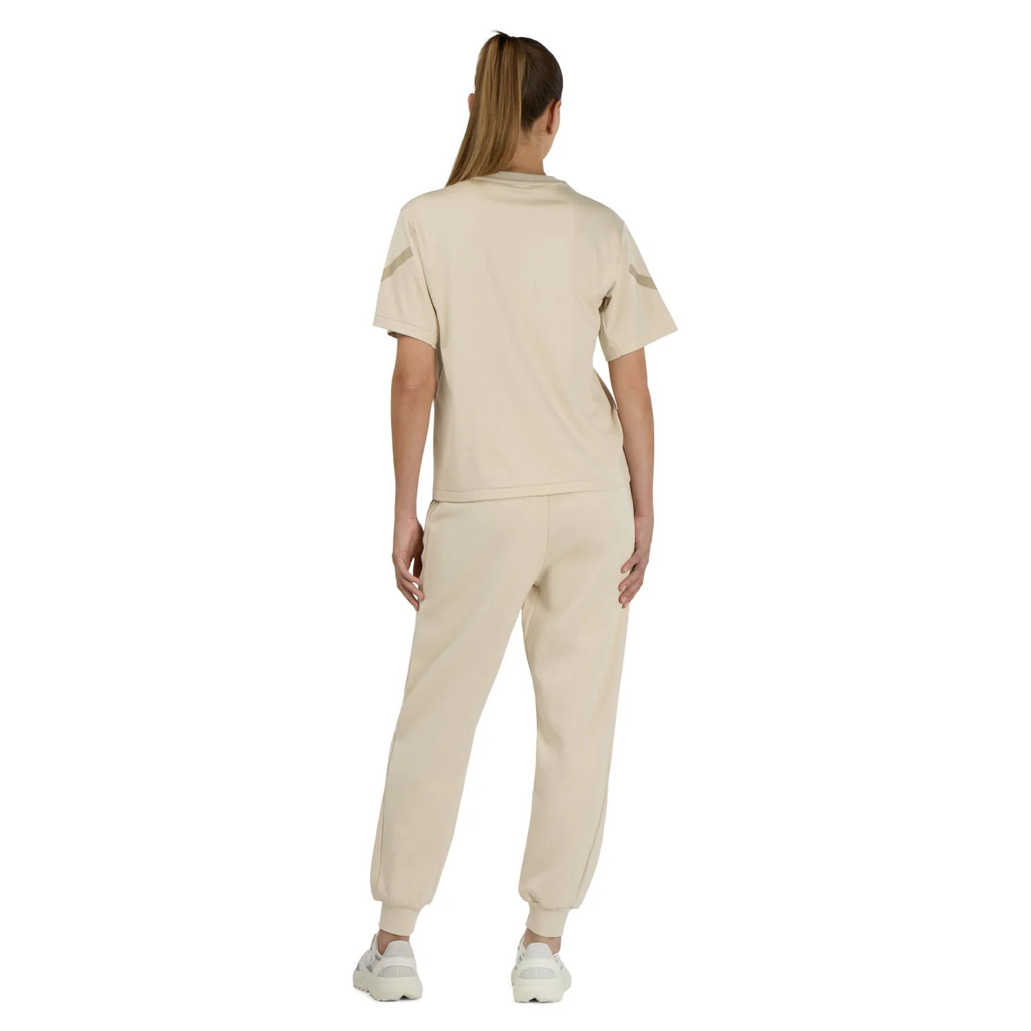 Womens adidas Real Urban Z.N.E. T-Shirt Beige - Image 5