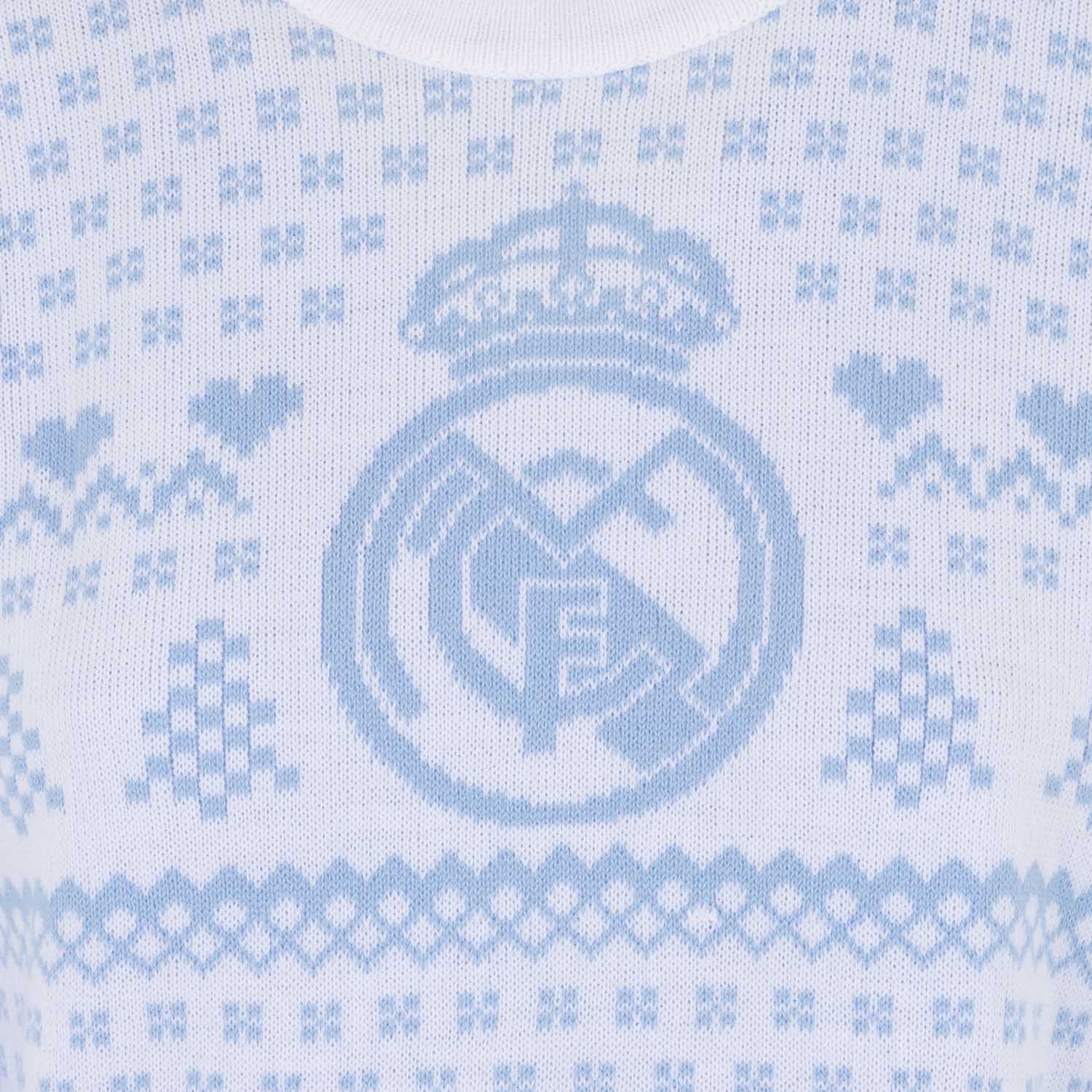 Ladies Christmas Sweater Pastel Blue - Image 2