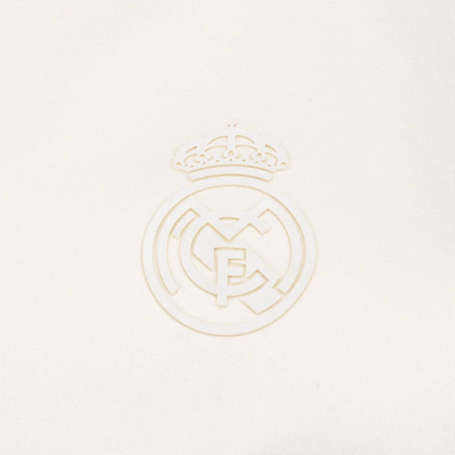 Womens Real Madrid Ladies Vintage Bone Hoodie - Image 2