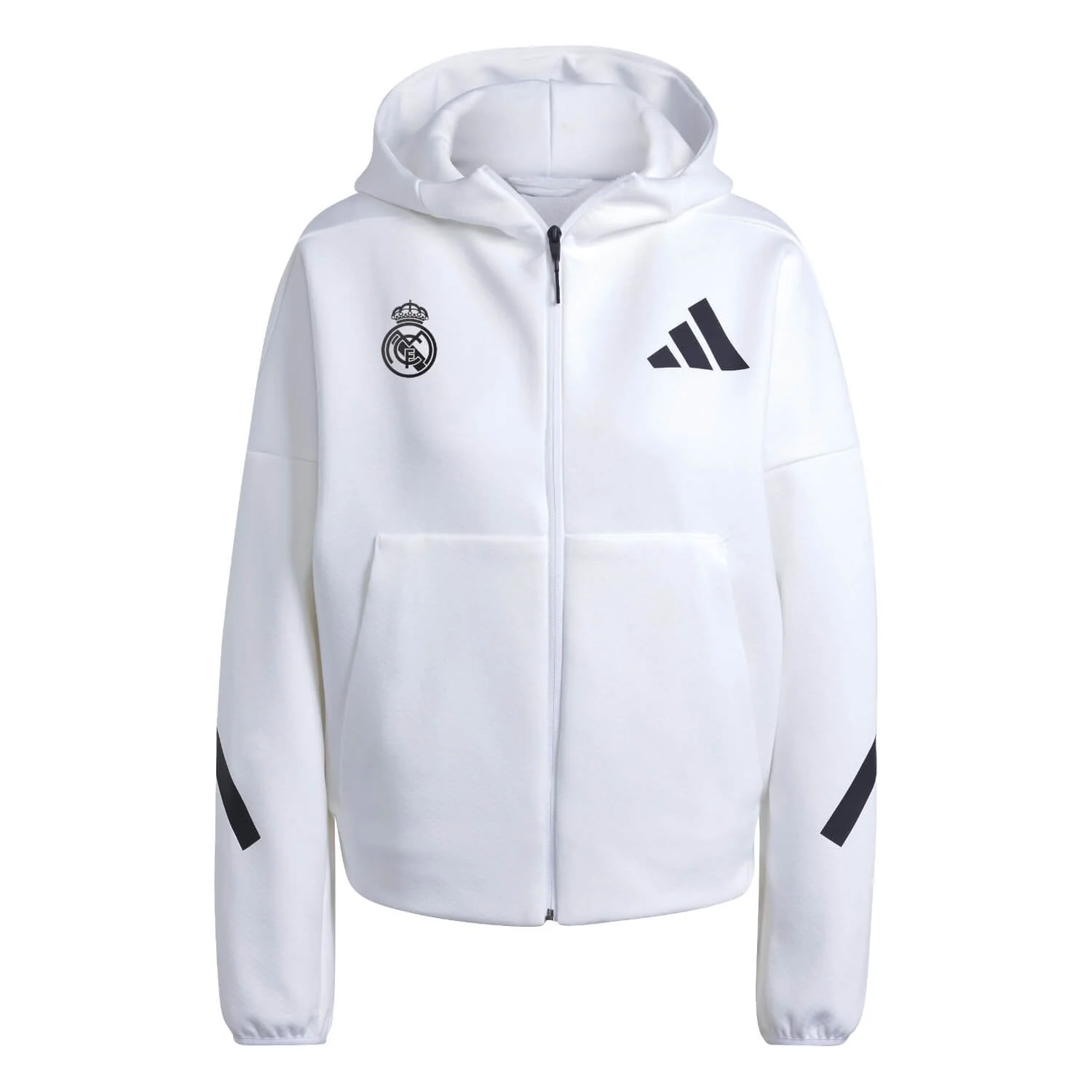 Womens adidas Real Urban Full Zip Hoodie White