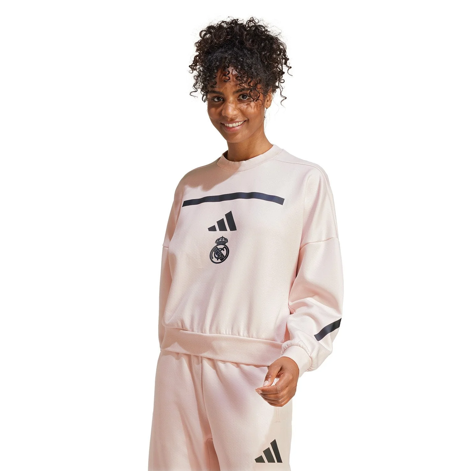Womens adidas Real Urban Sweatshirt Light Pink - Image 2