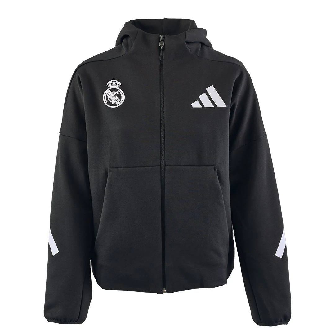 Womens adidas Real Urban Full Zip Hoodie Black