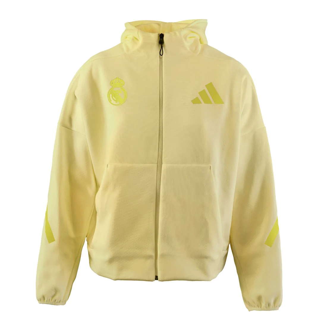 Womens adidas Real Urban Full Zip Hoodie Yellow