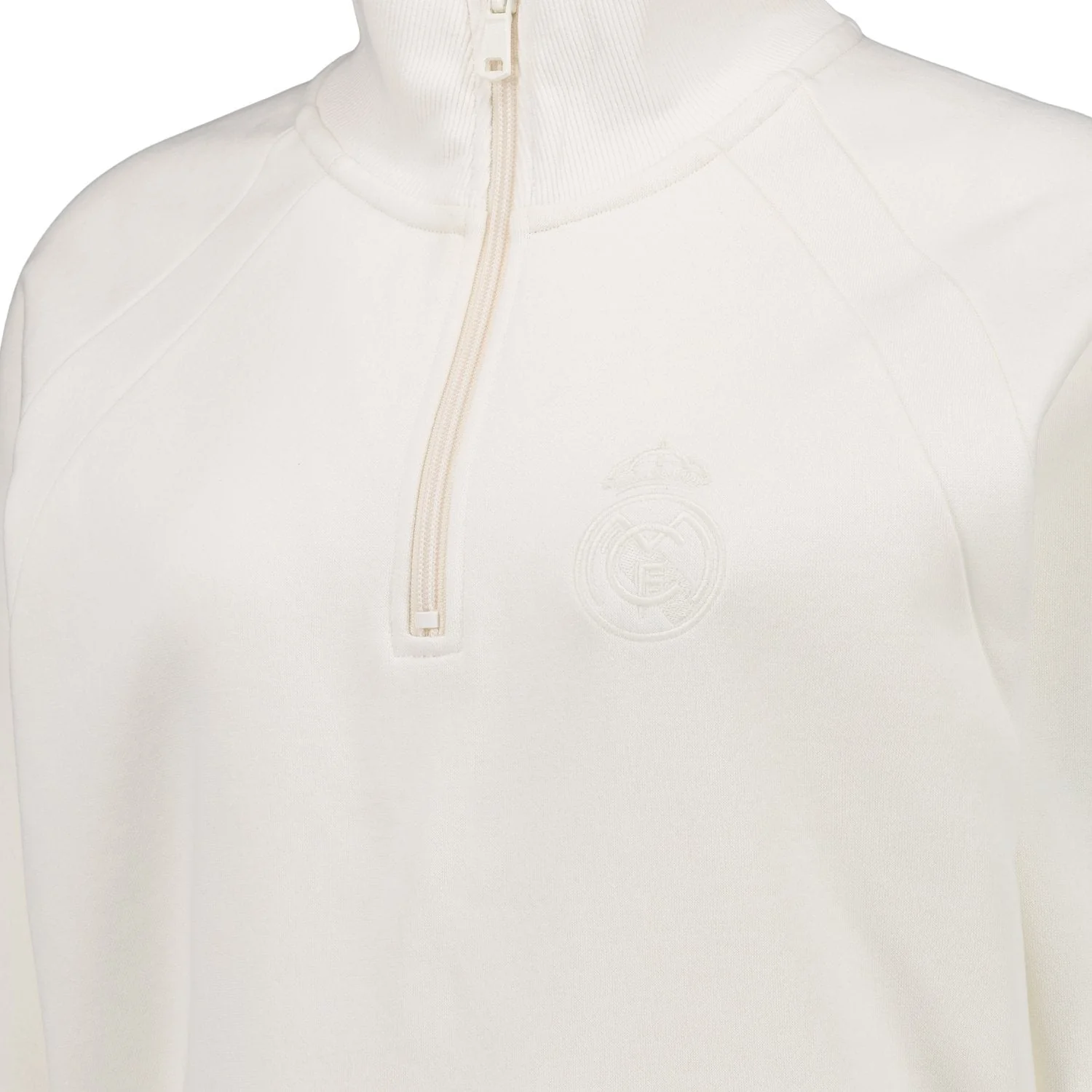 Women’s Vintage Beige Zip-Up Sweatshirt - Image 2