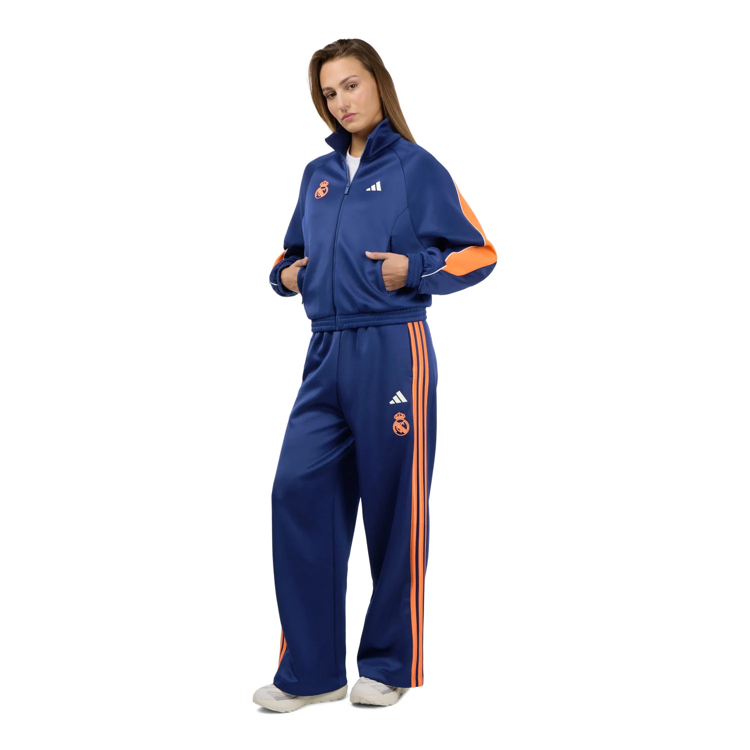 Womens adidas Stadium Track Top Navy - Image 4