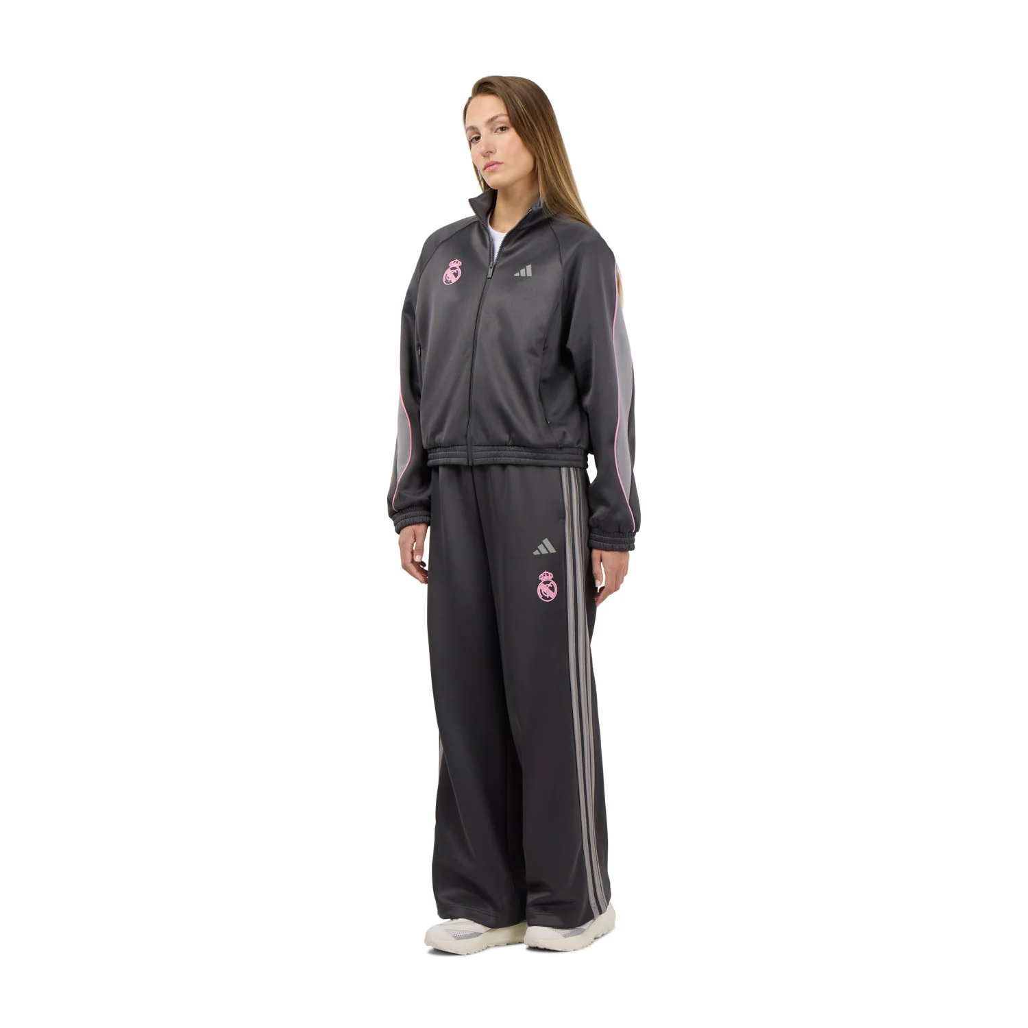 Womens adidas Stadium Track Top Grey - Image 3