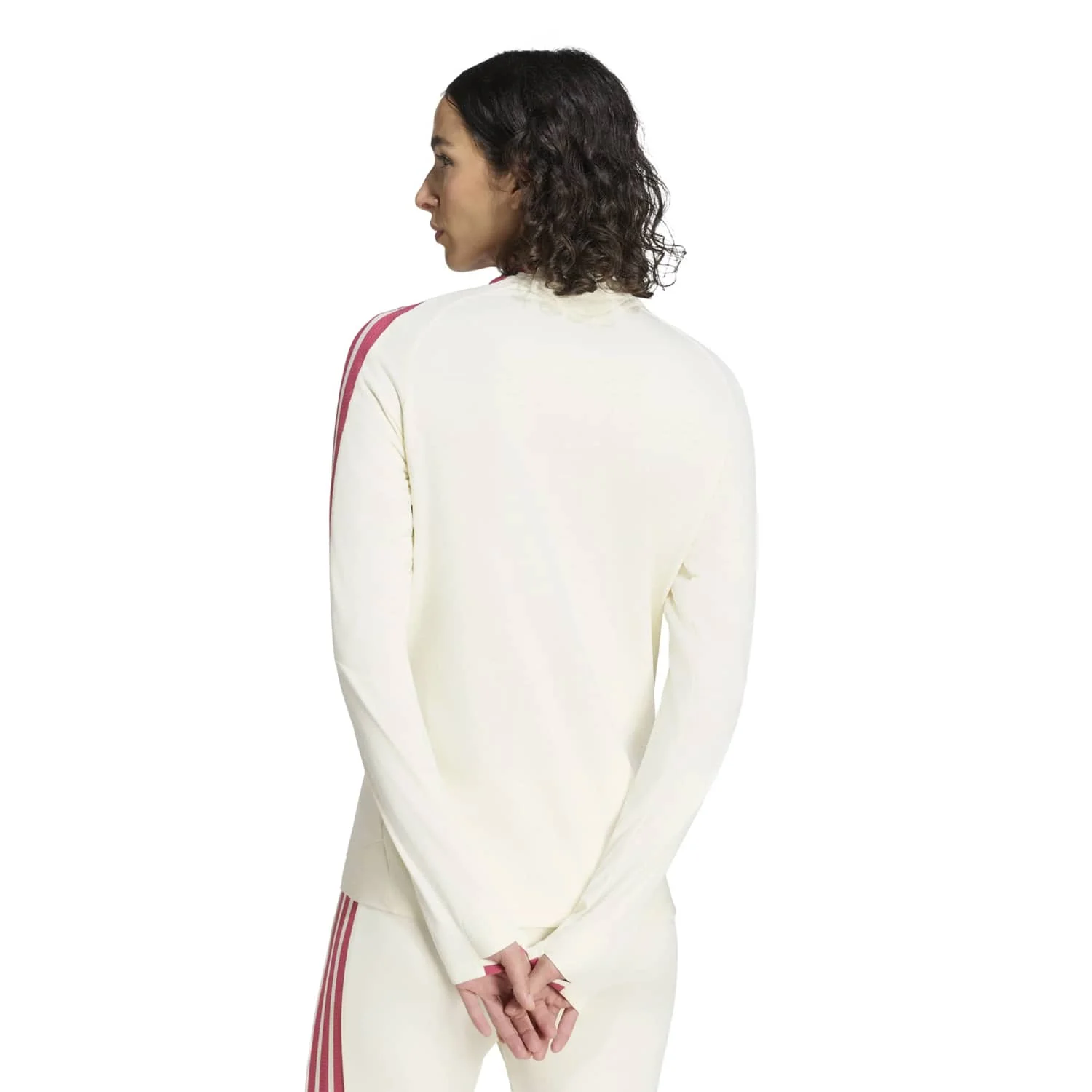 Womens adidas Training Top 26/27 Beige - Image 3