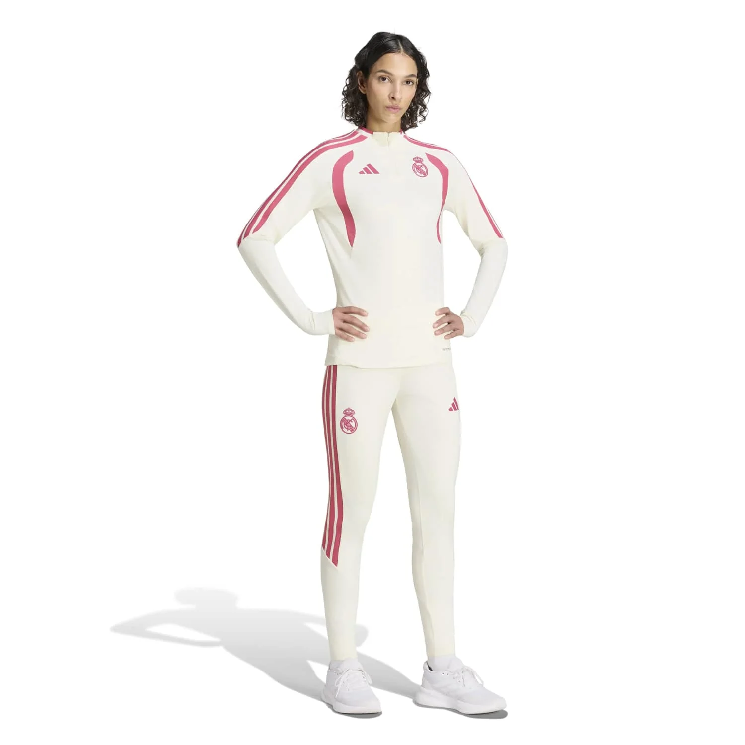 Womens adidas Training Top 26/27 Beige - Image 4