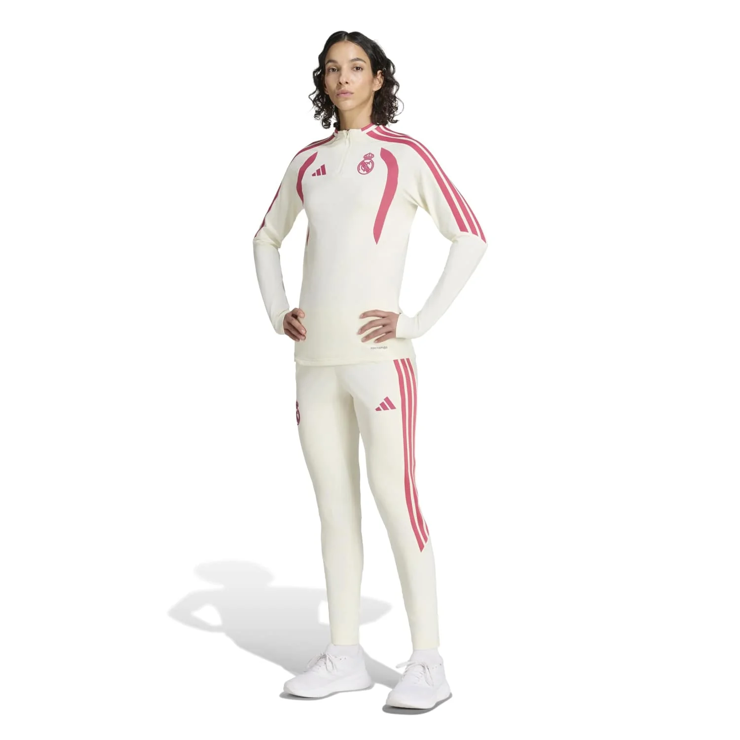 Womens adidas Training Top 26/27 Beige - Image 5