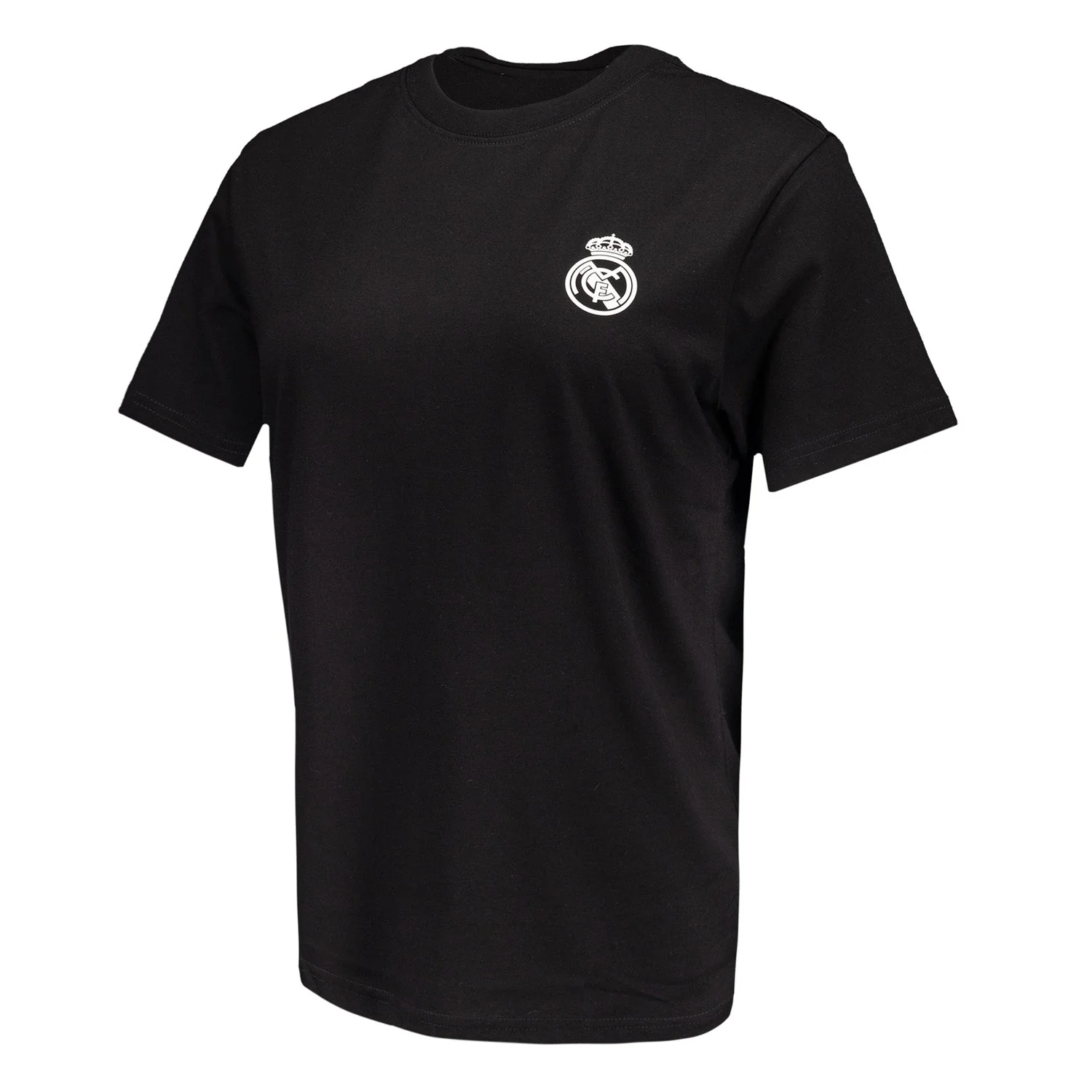 Womens ECO Essentials Real Madrid Monocolor Crest T-Shirt Black - Image 2