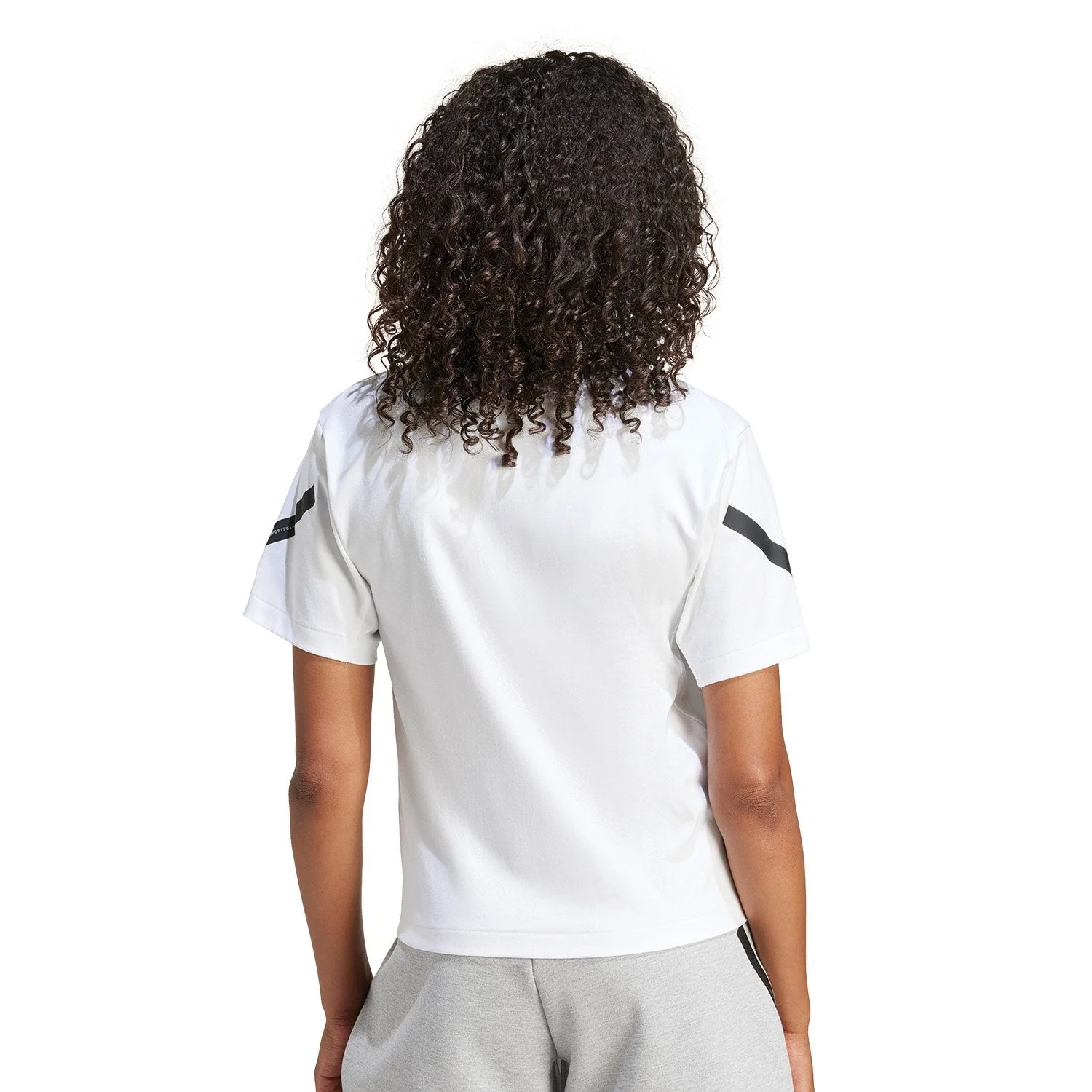Womens adidas Real Urban T-Shirt White - Image 4