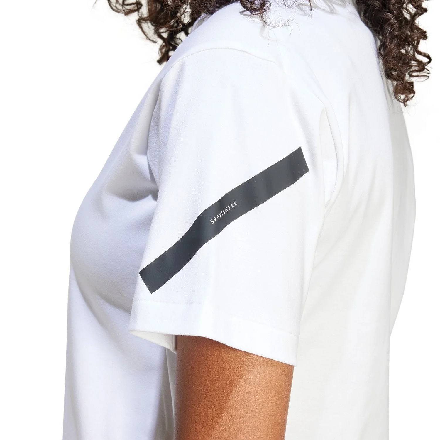 Womens adidas Real Urban T-Shirt White - Image 5