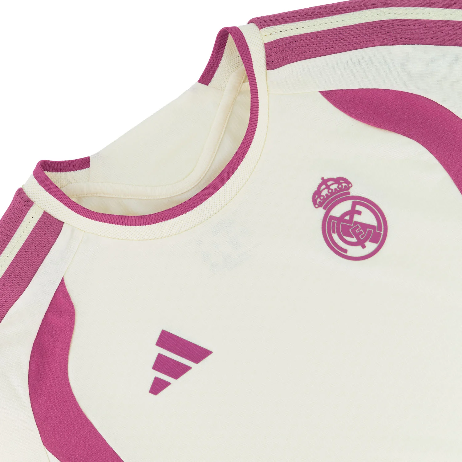 Womens adidas Training Shirt 26/27 Beige - Image 5