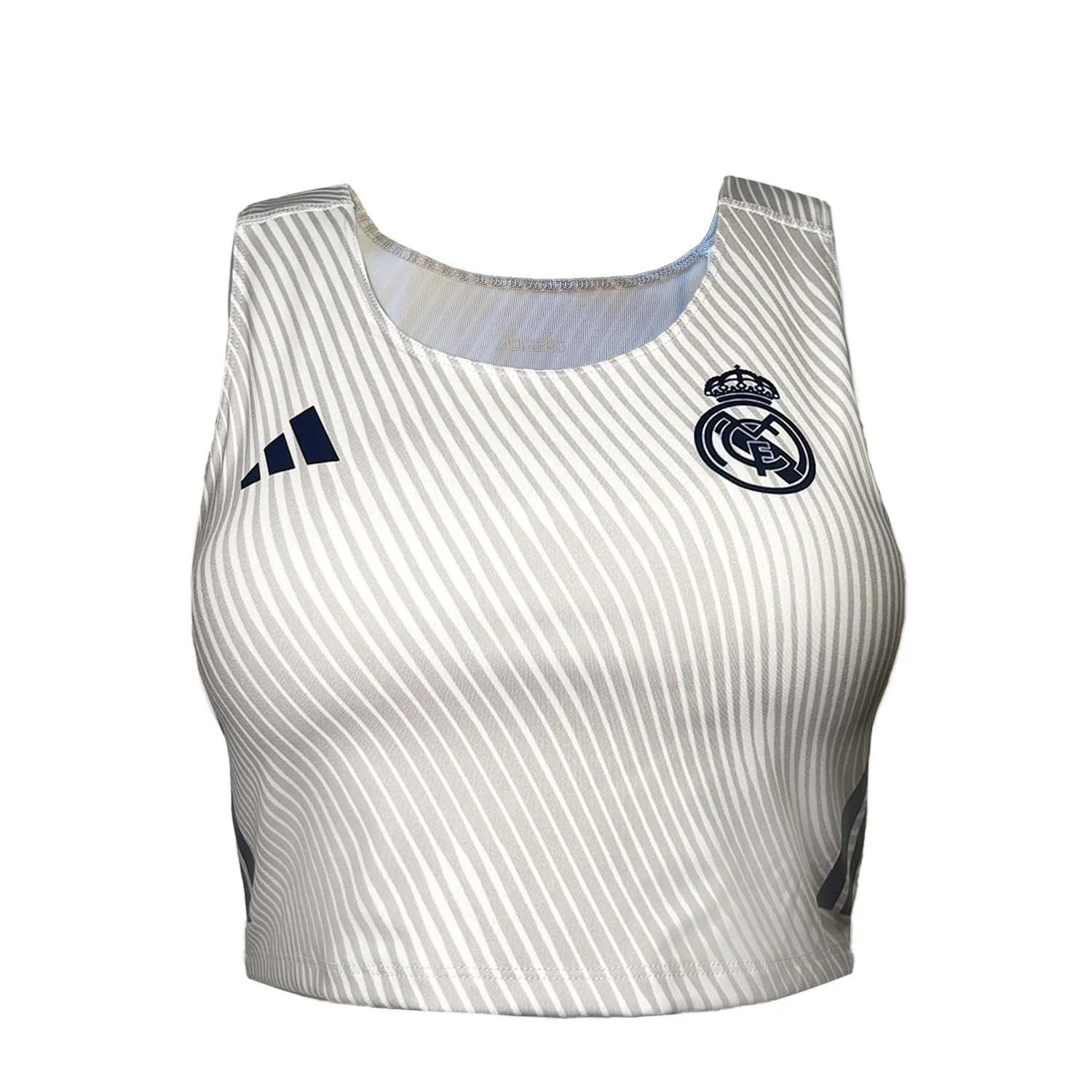 Womens adidas Running Crop Shirt White