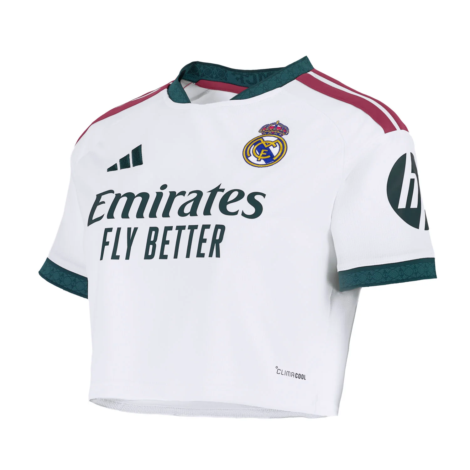 Womens Cropped Home Jersey 26/27 White - Image 3