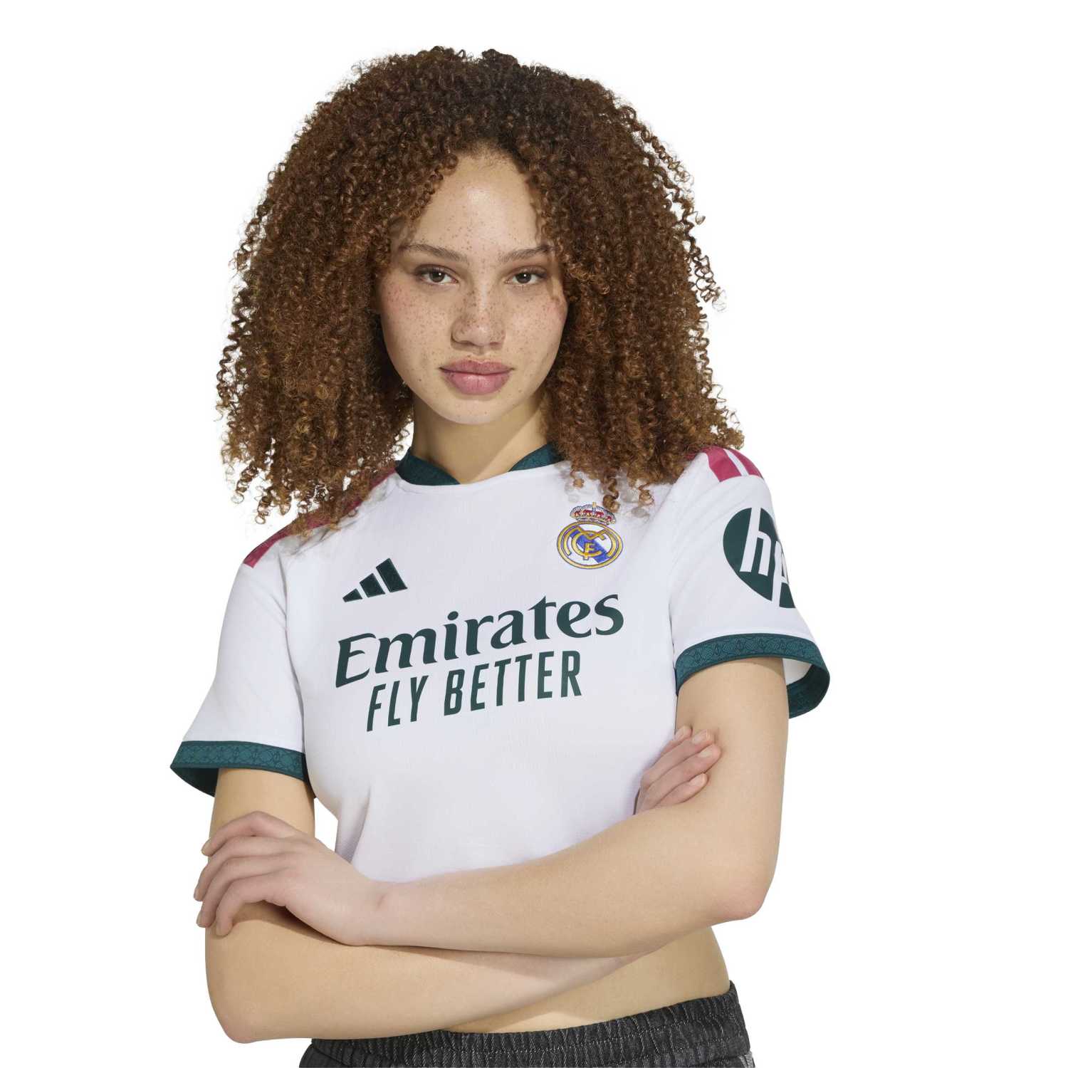 Womens Cropped Home Jersey 26/27 White - Image 6