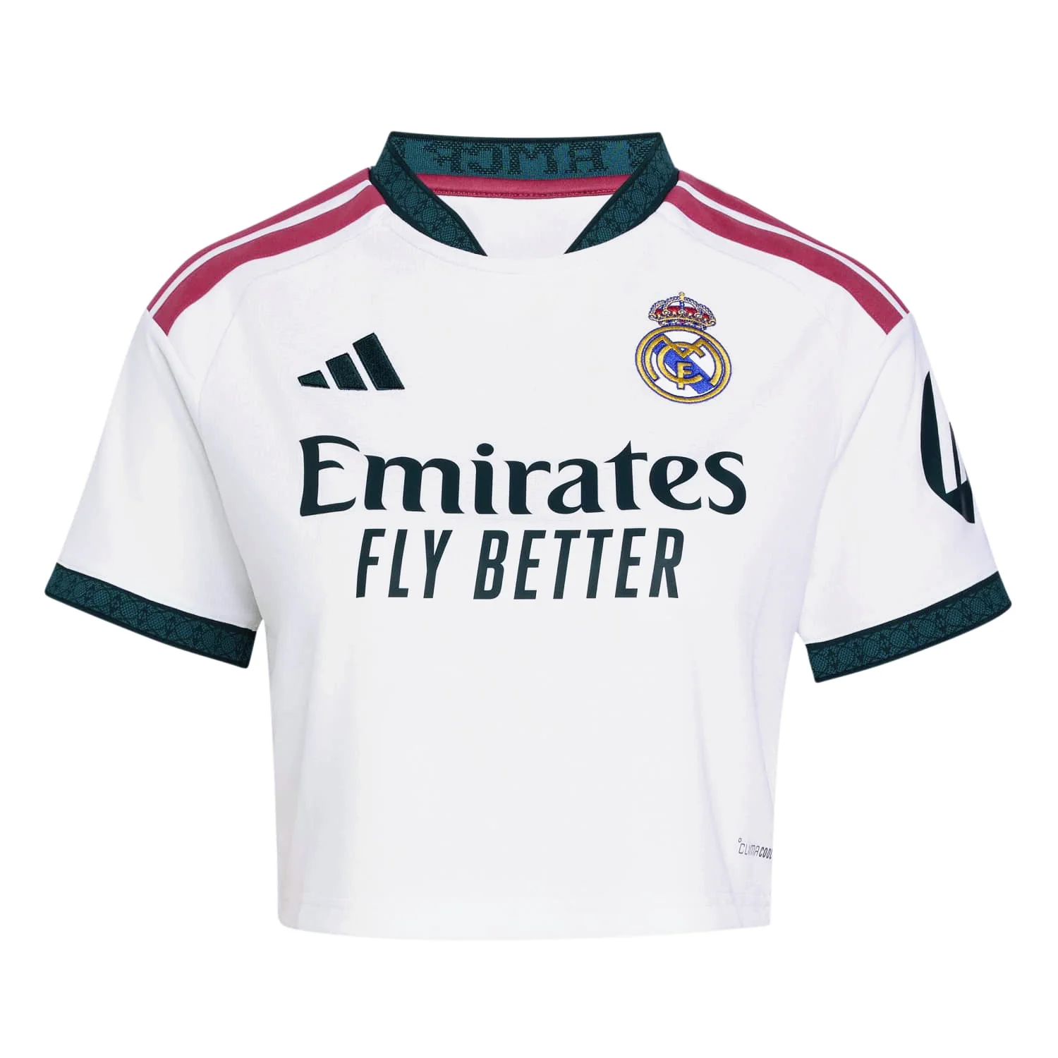 Womens Cropped Home Jersey 26/27 White - Image 7