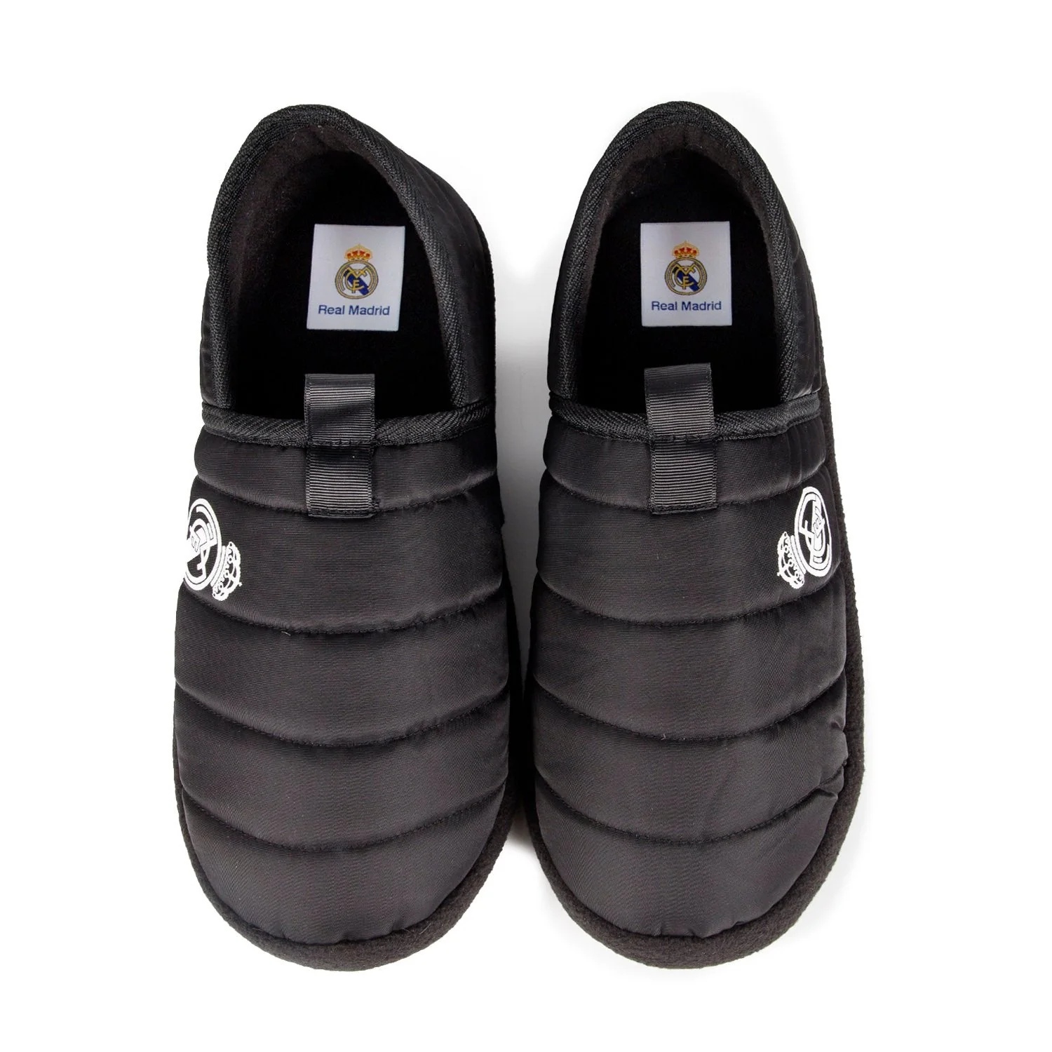 Men’s Closed Black Slippers – Real Madrid - Image 2
