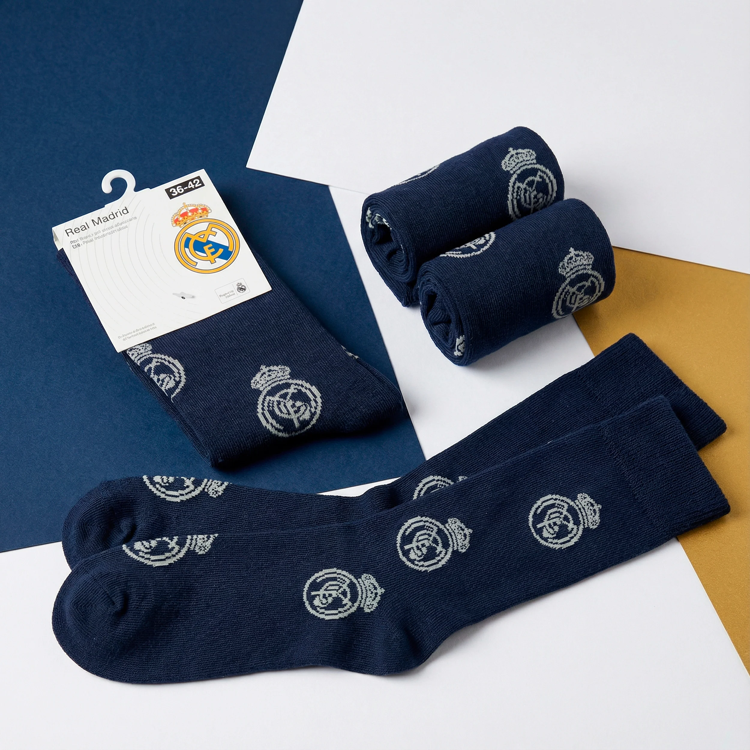 Long Navy Socks - Image 4