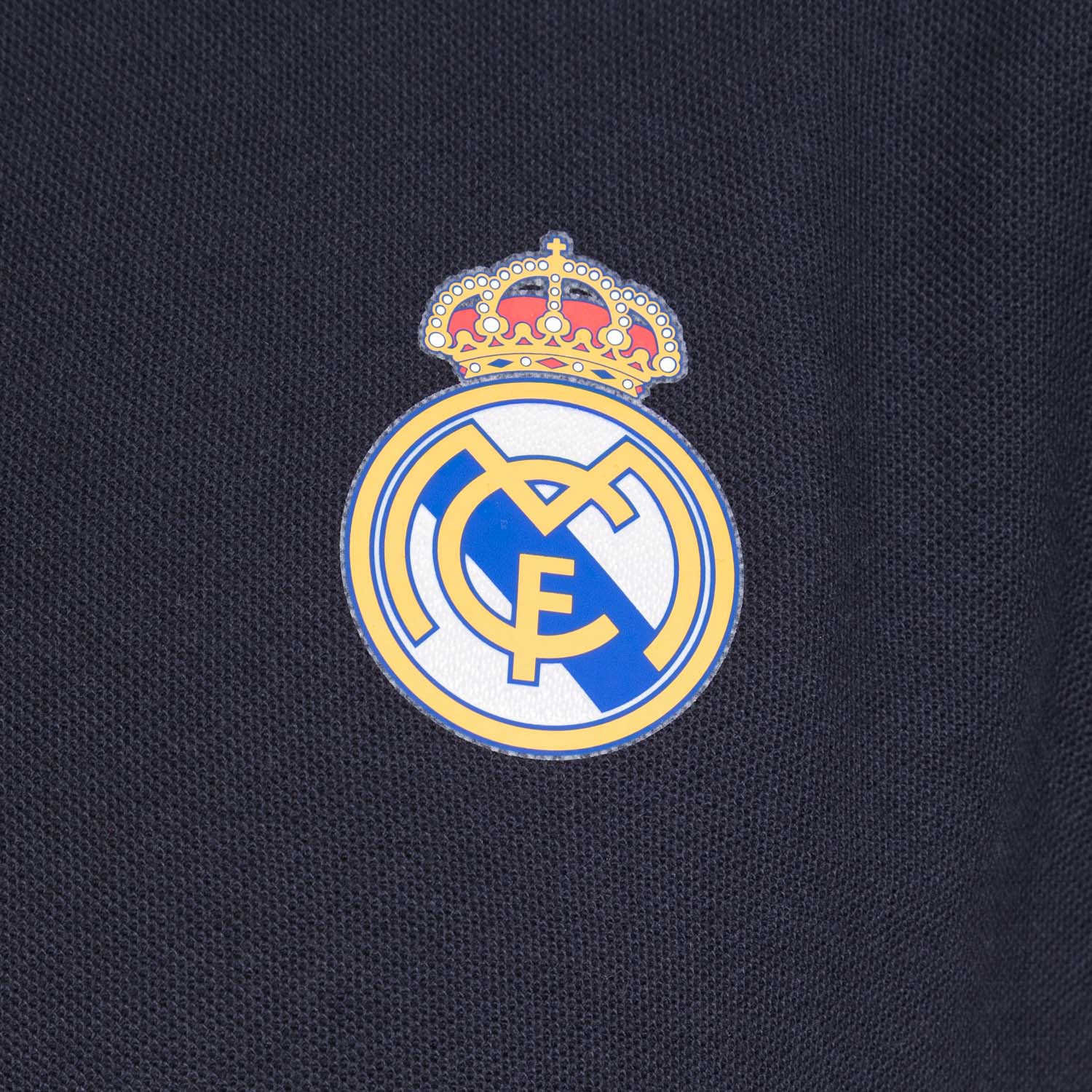 Mens Essentials Color Crest Polo Navy - Image 2