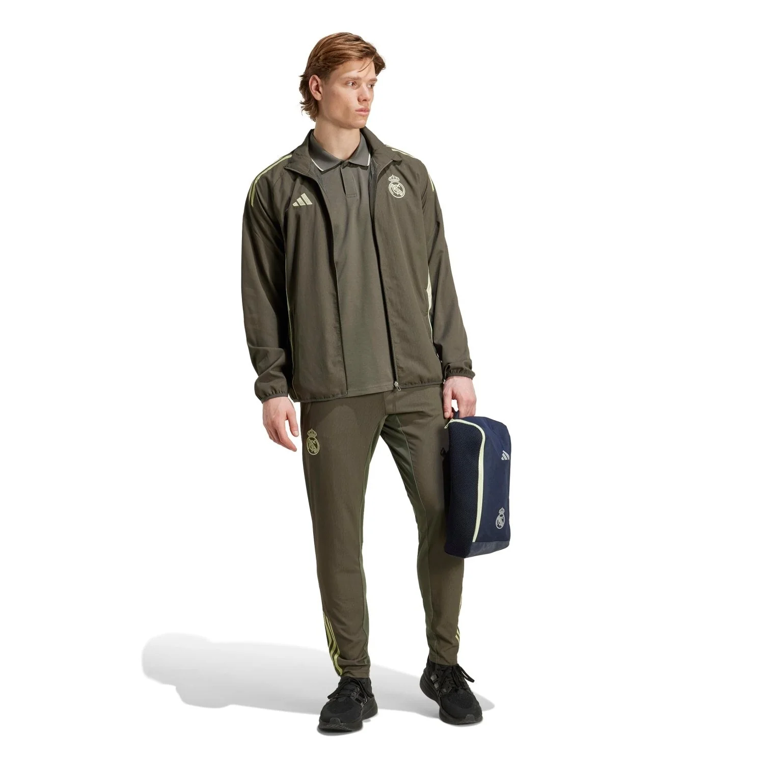 Mens adidas Training Polo 25/26 Dark Olive - Image 2