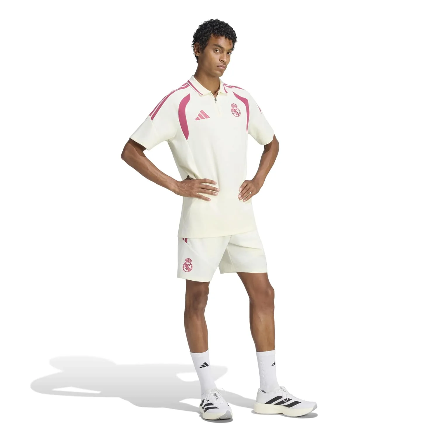 Mens adidas Training Polo 26/27 Beige - Image 4