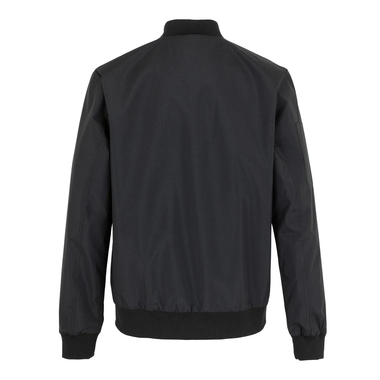 Mens Outerwear Light Bomber Jacket Monocolor Black - Image 2