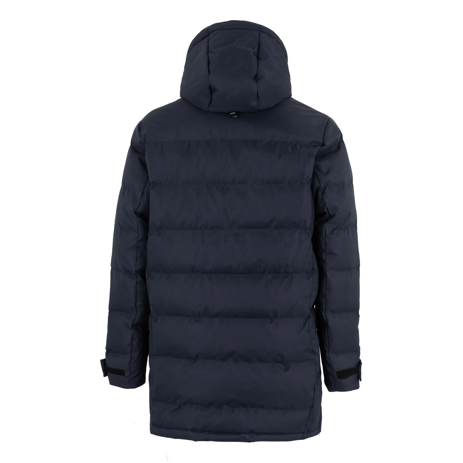Mens Outerwear Long Padded Parka Coat Navy - Image 2
