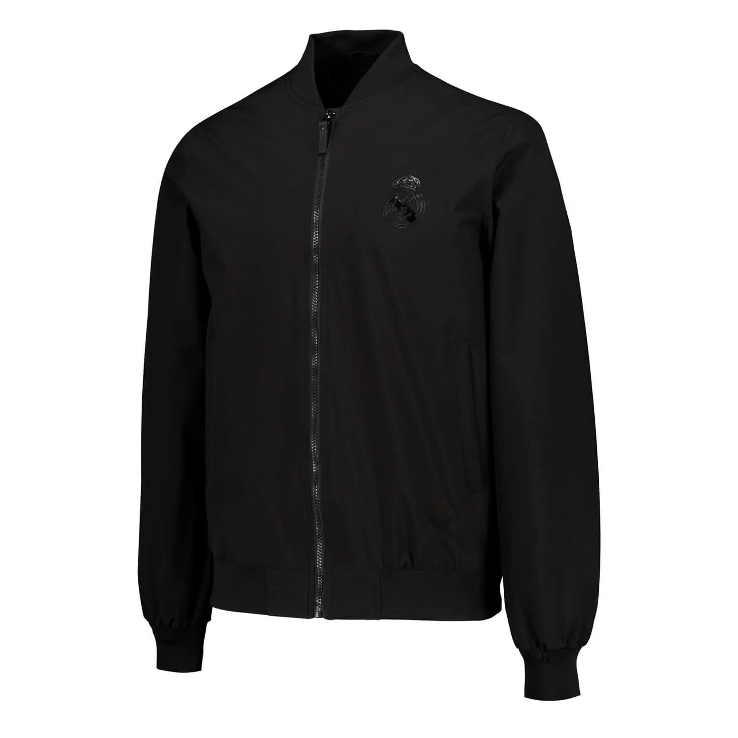 Mens Outerwear Bomber Jacket Black Real Madrid - Image 2
