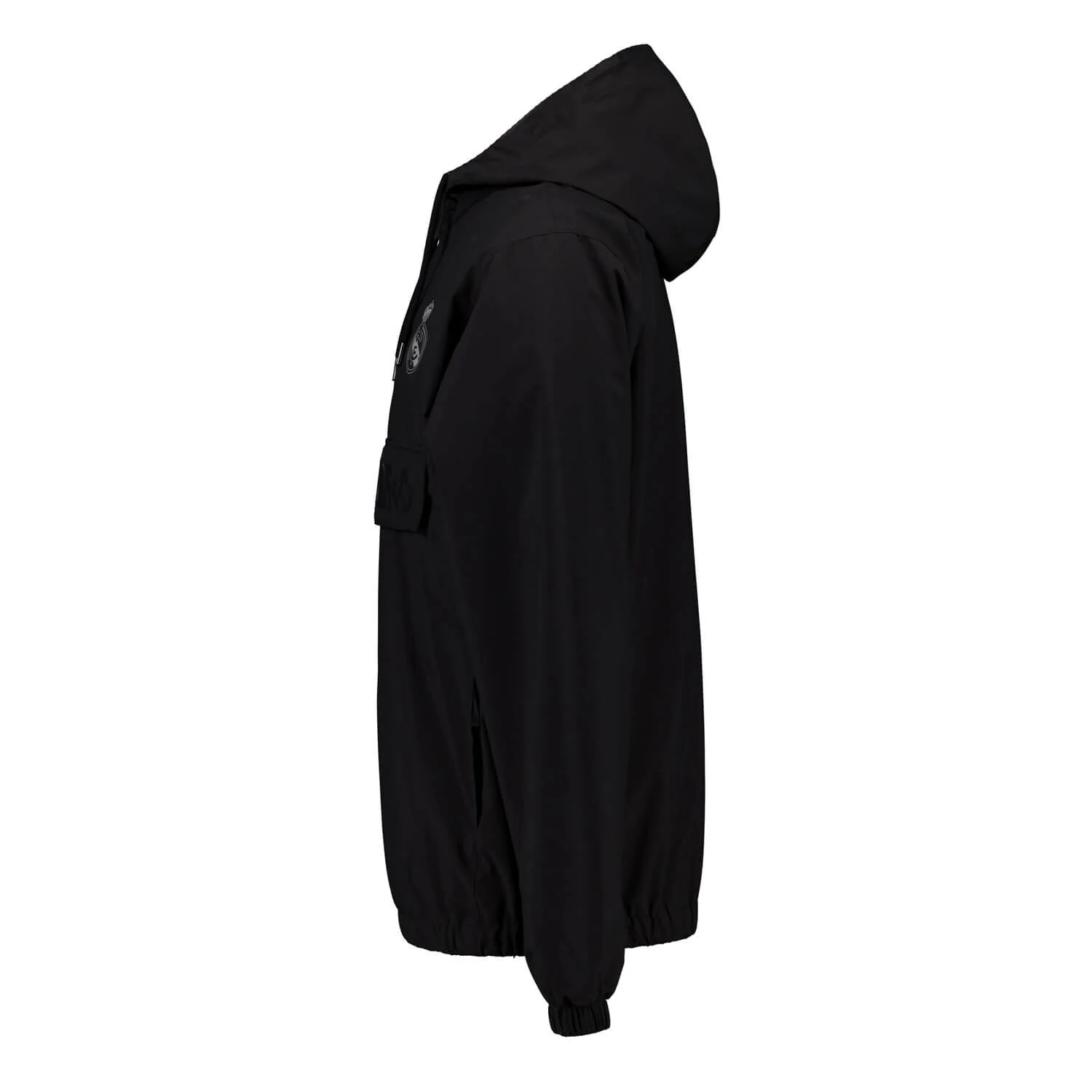 Mens Outerwear Hooded Windbreaker Black Real Madrid - Image 2