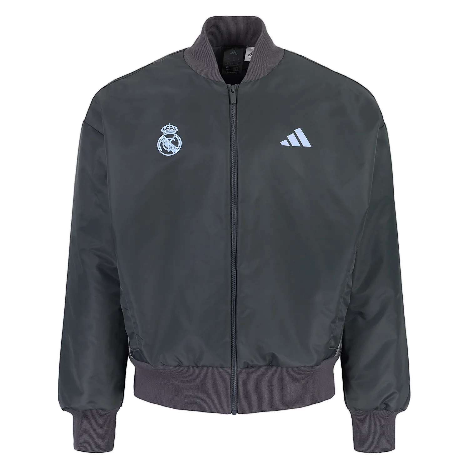 Mens adidas Stadium Bomber Grey