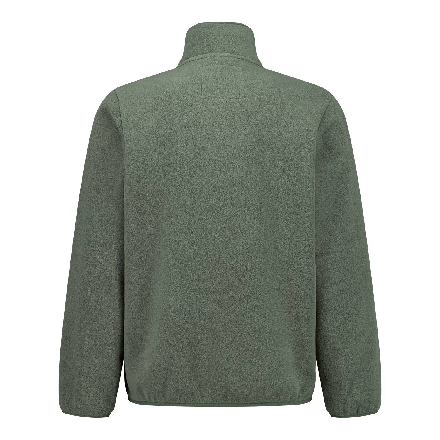 Mens Outerwear Fleece Jacket Green - Image 2