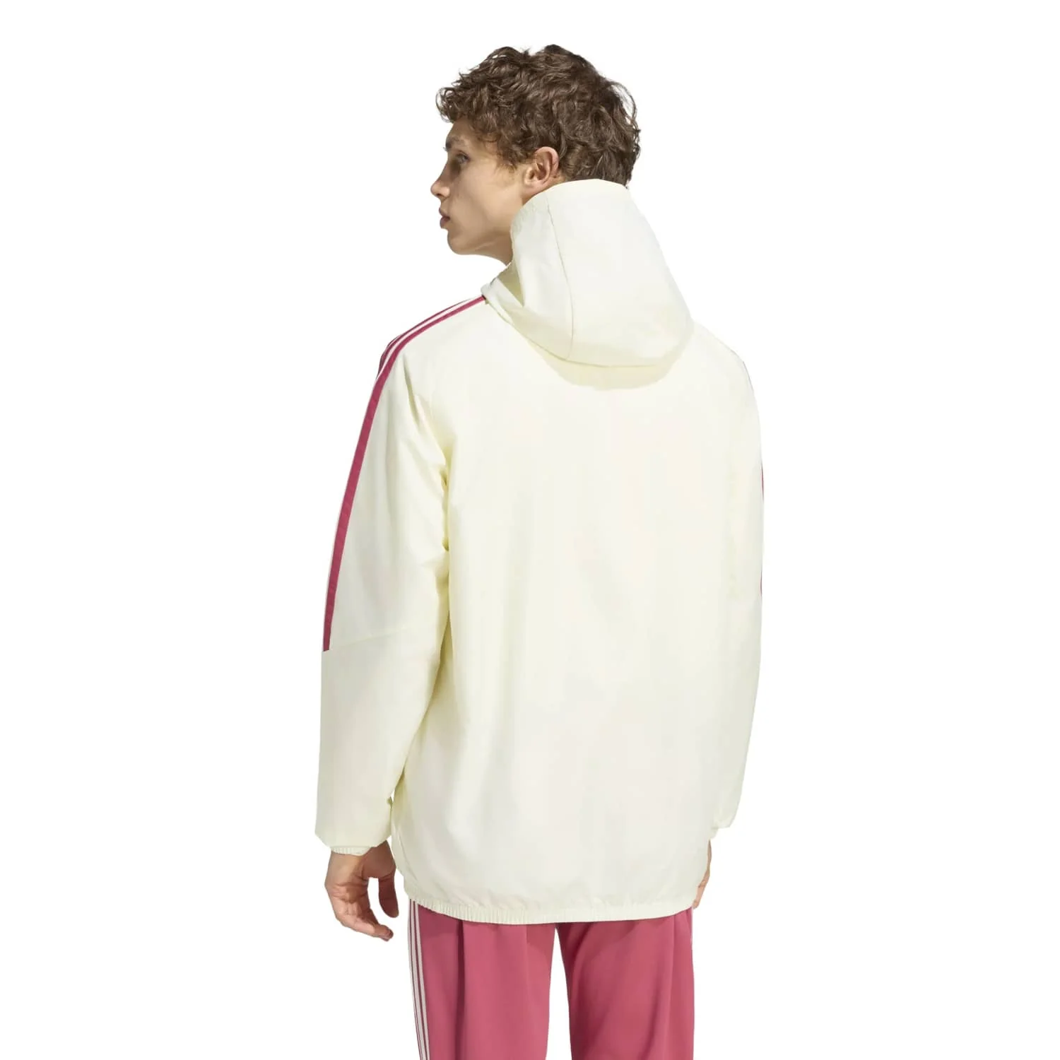 Mens adidas Training All Weather Jacket 26/27 Beige - Image 3