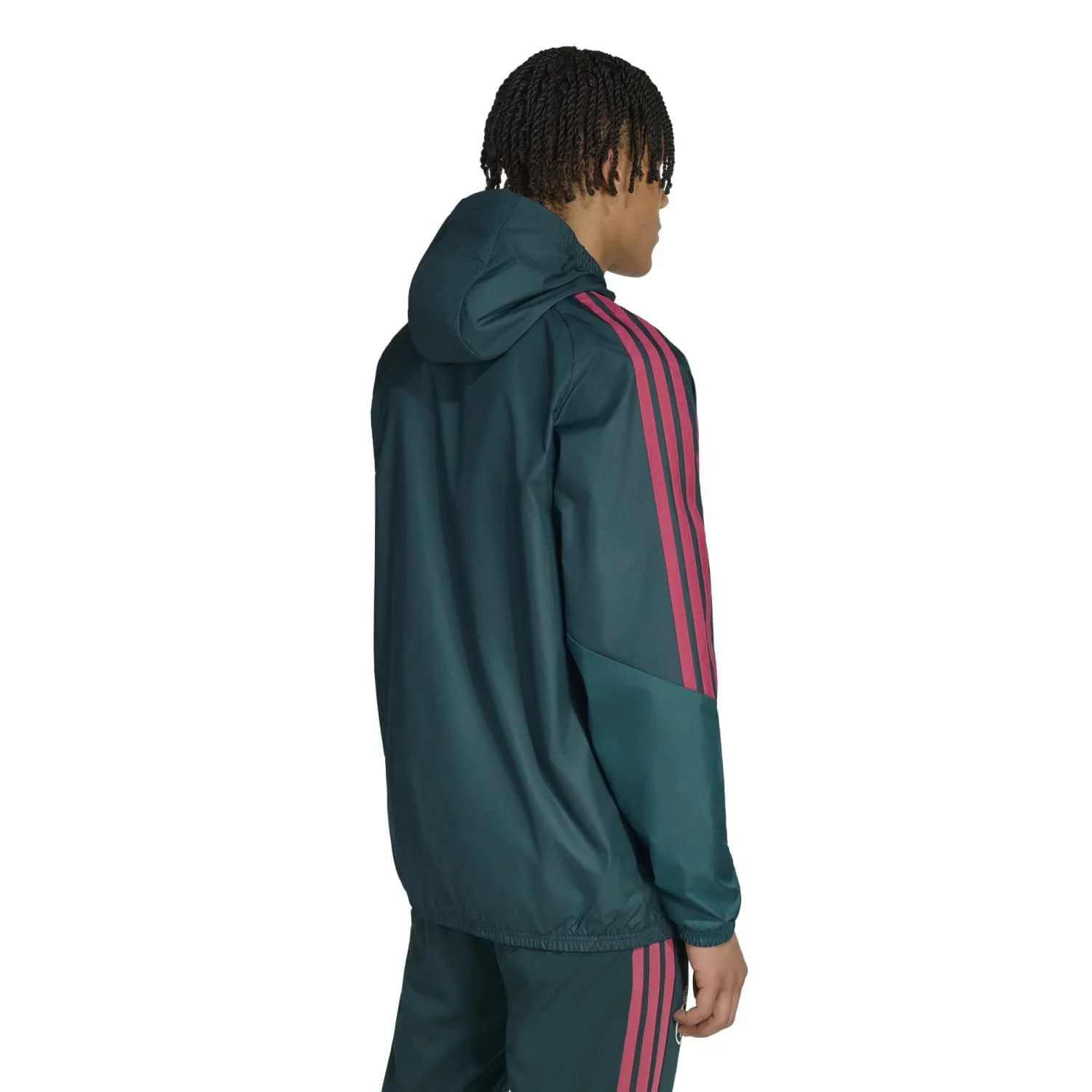 Mens adidas Training All Weather Jacket 26/27 Green - Image 3