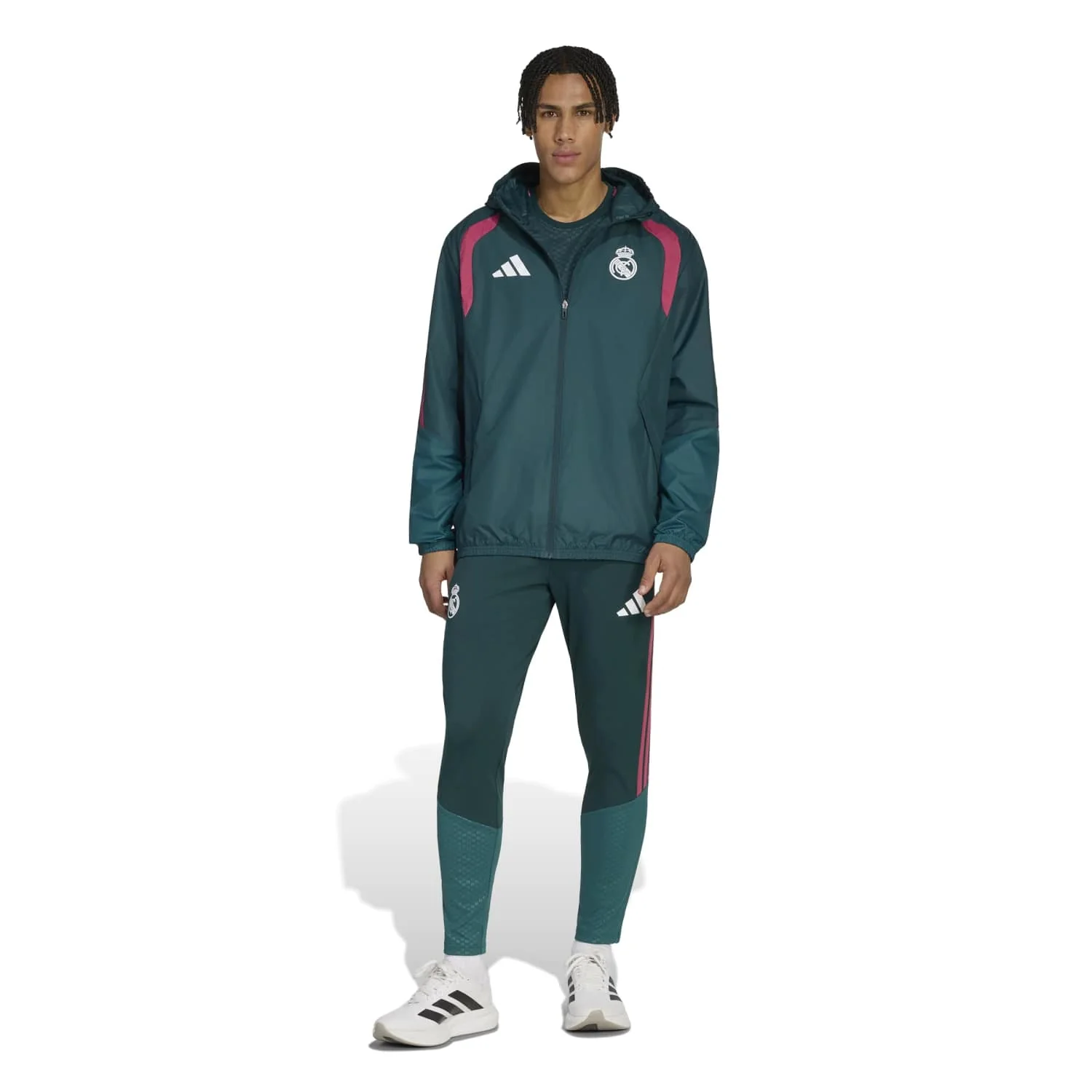 Mens adidas Training All Weather Jacket 26/27 Green - Image 4
