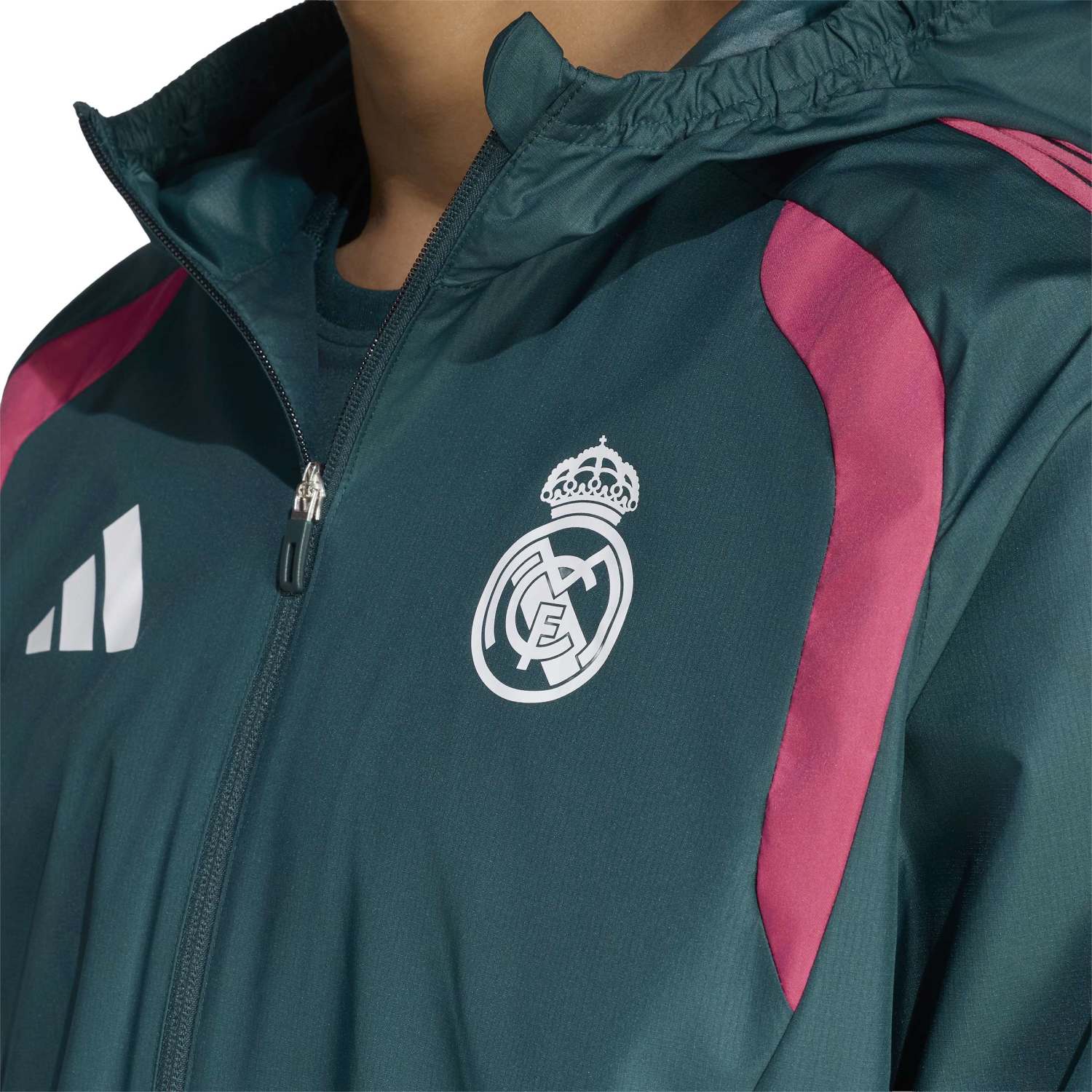 Mens adidas Training All Weather Jacket 26/27 Green - Image 5