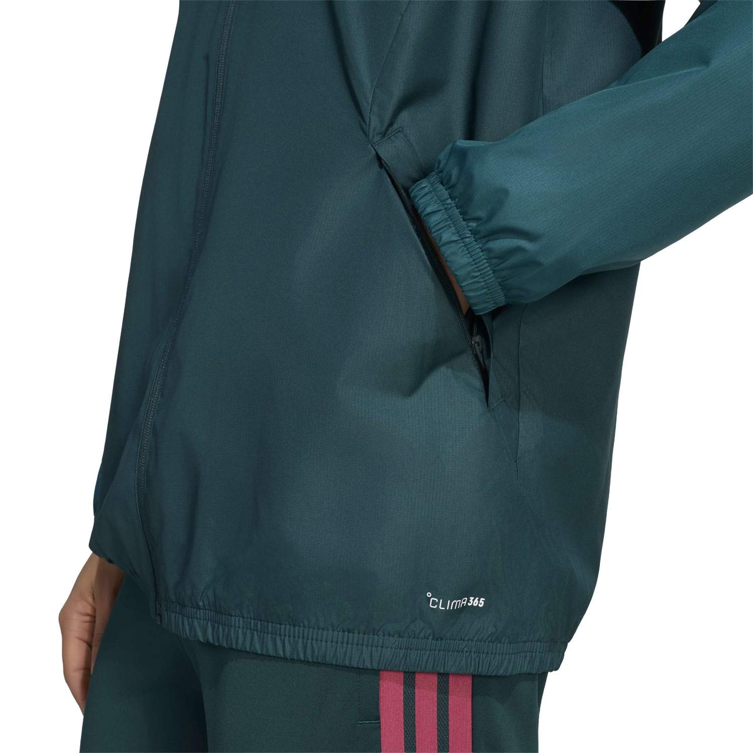 Mens adidas Training All Weather Jacket 26/27 Green - Image 6