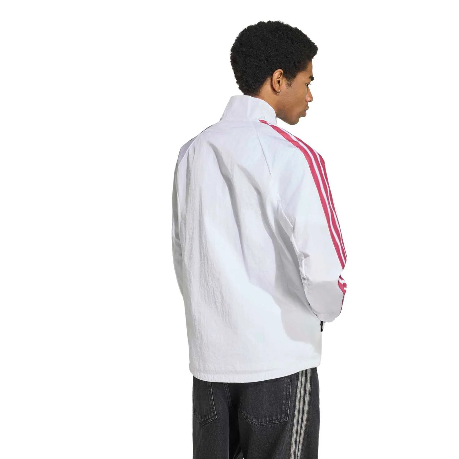 Mens adidas Anthem Jacket 26/27 White - Image 4