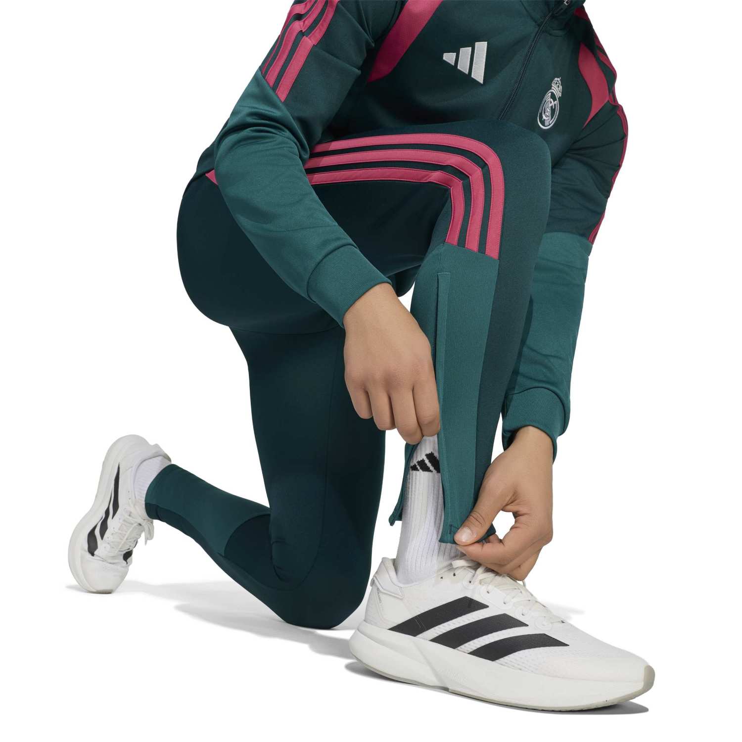 Mens adidas Training Tracksuit 26/27 Green - Image 8
