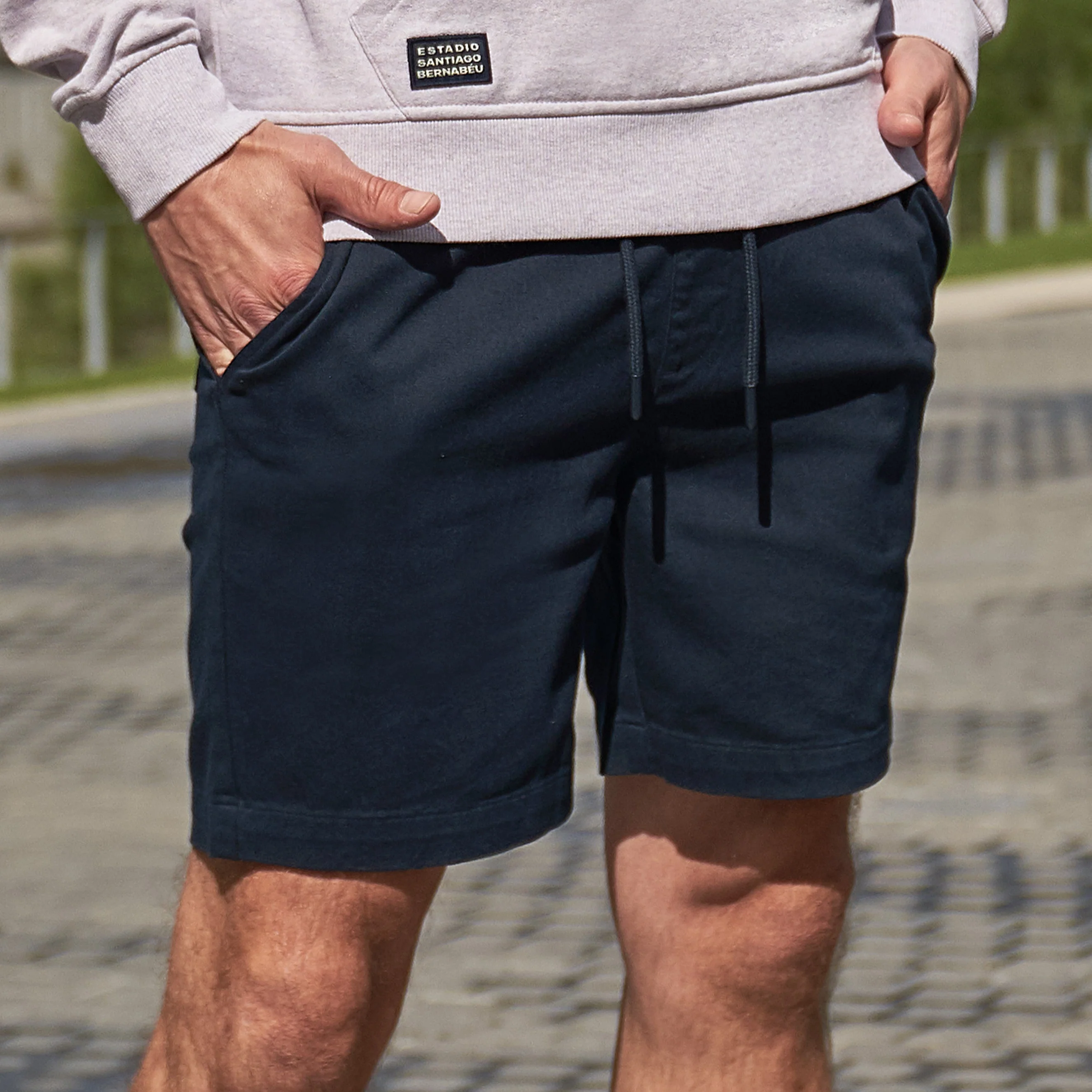 Sakura Mens Jog Shorts Navy - Image 2