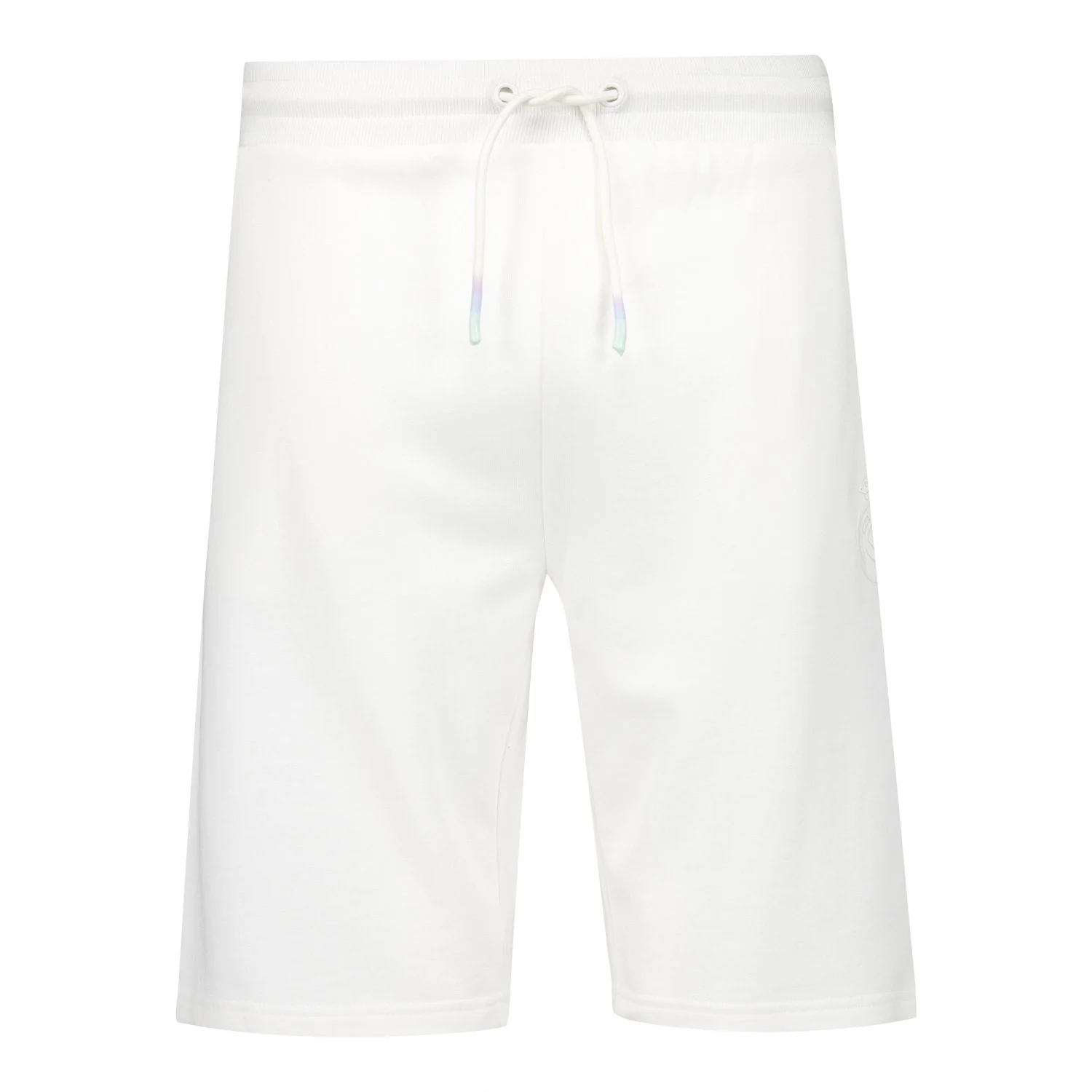 Mens Pastel Sweat Shorts White Real Madrid