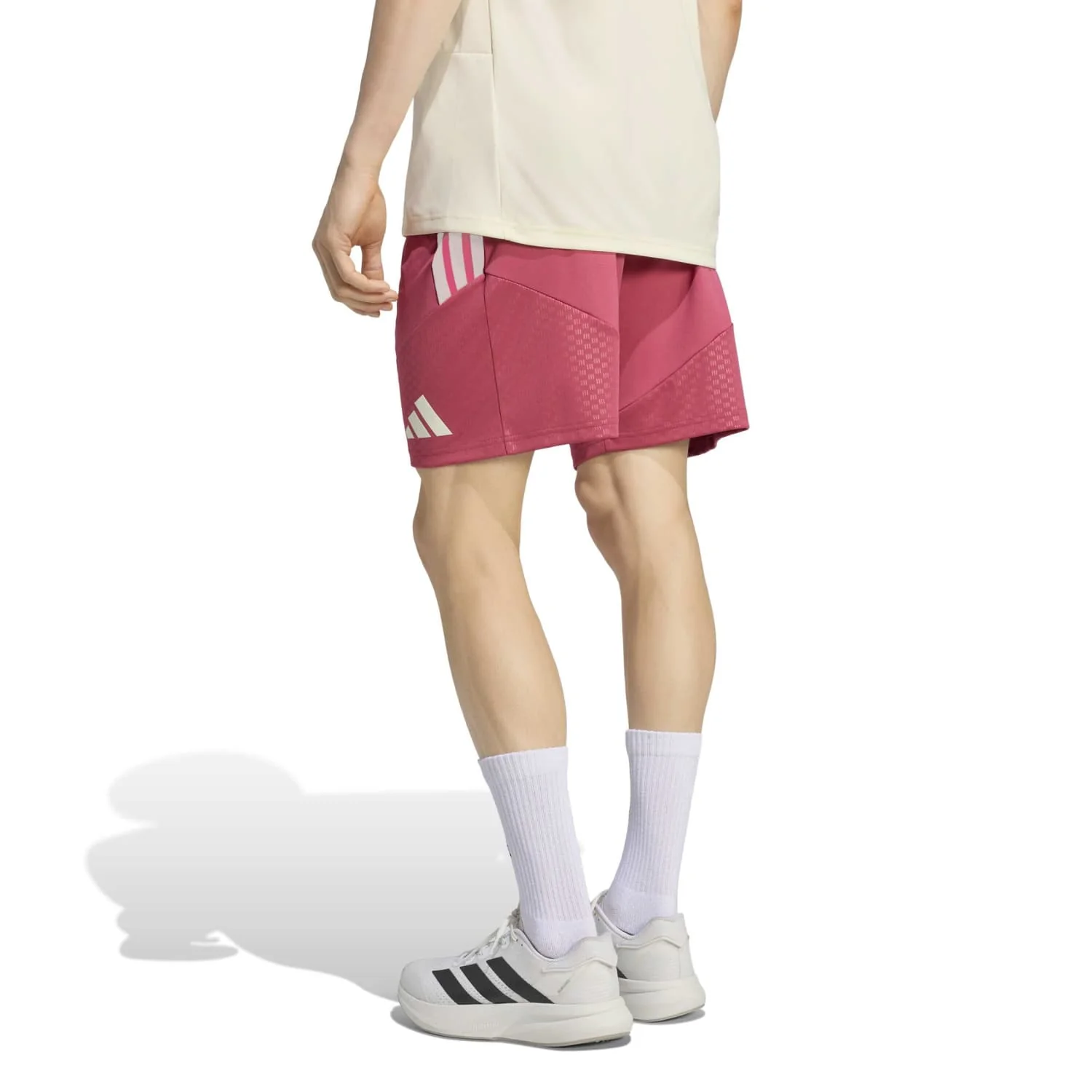 Mens adidas Training Shorts 26/27 Pink - Image 3