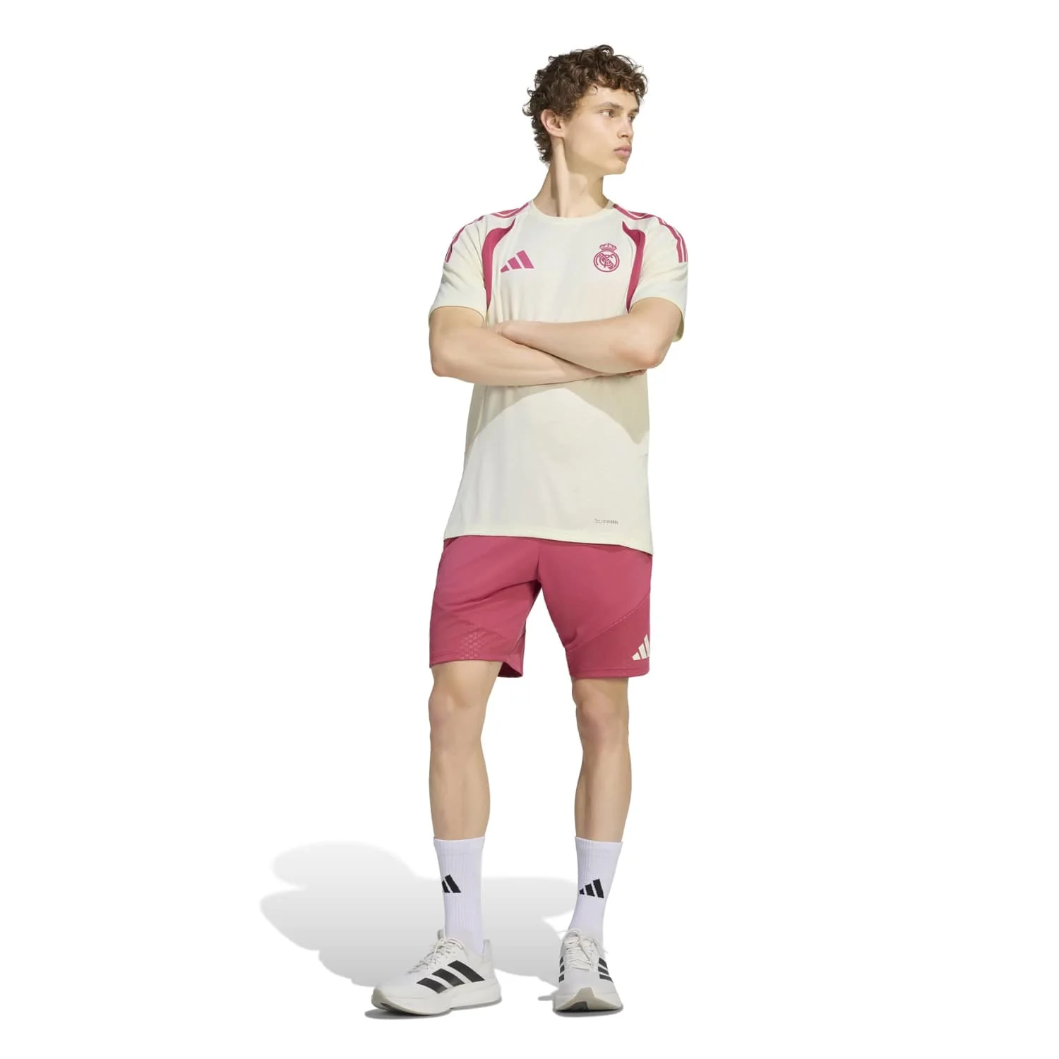 Mens adidas Training Shorts 26/27 Pink - Image 5