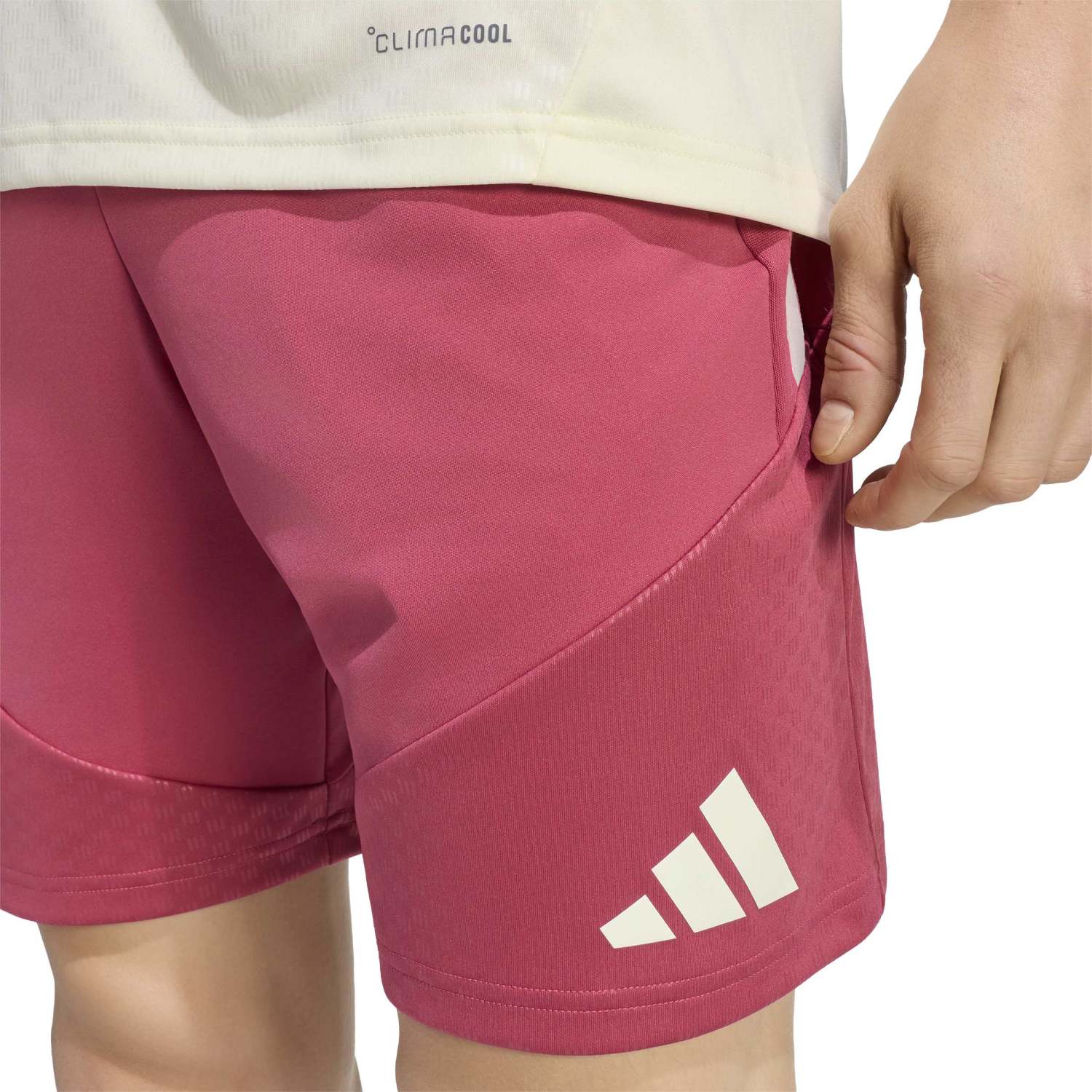 Mens adidas Training Shorts 26/27 Pink - Image 7