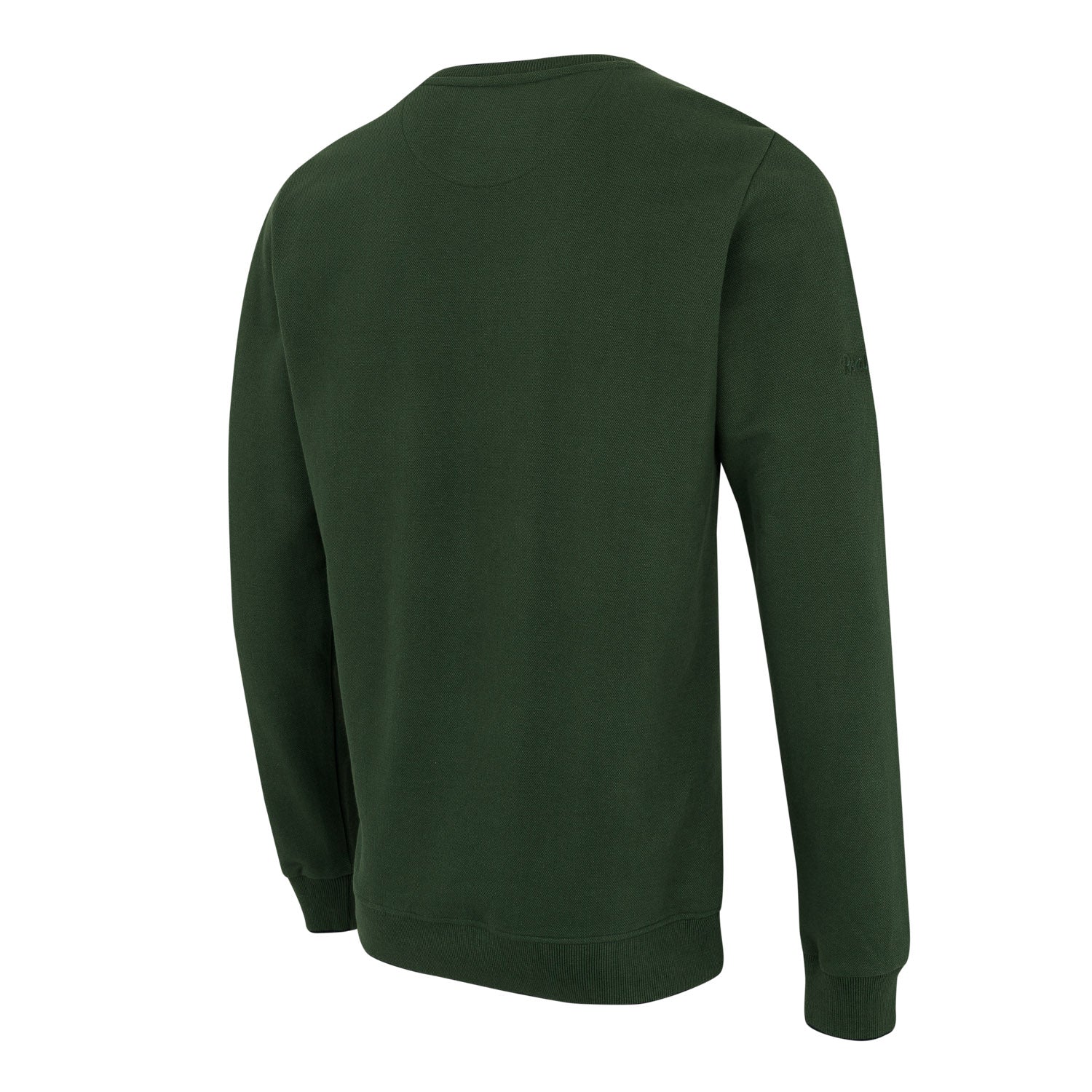 Mens Tonal Crew Sweatshirt Green - Image 2