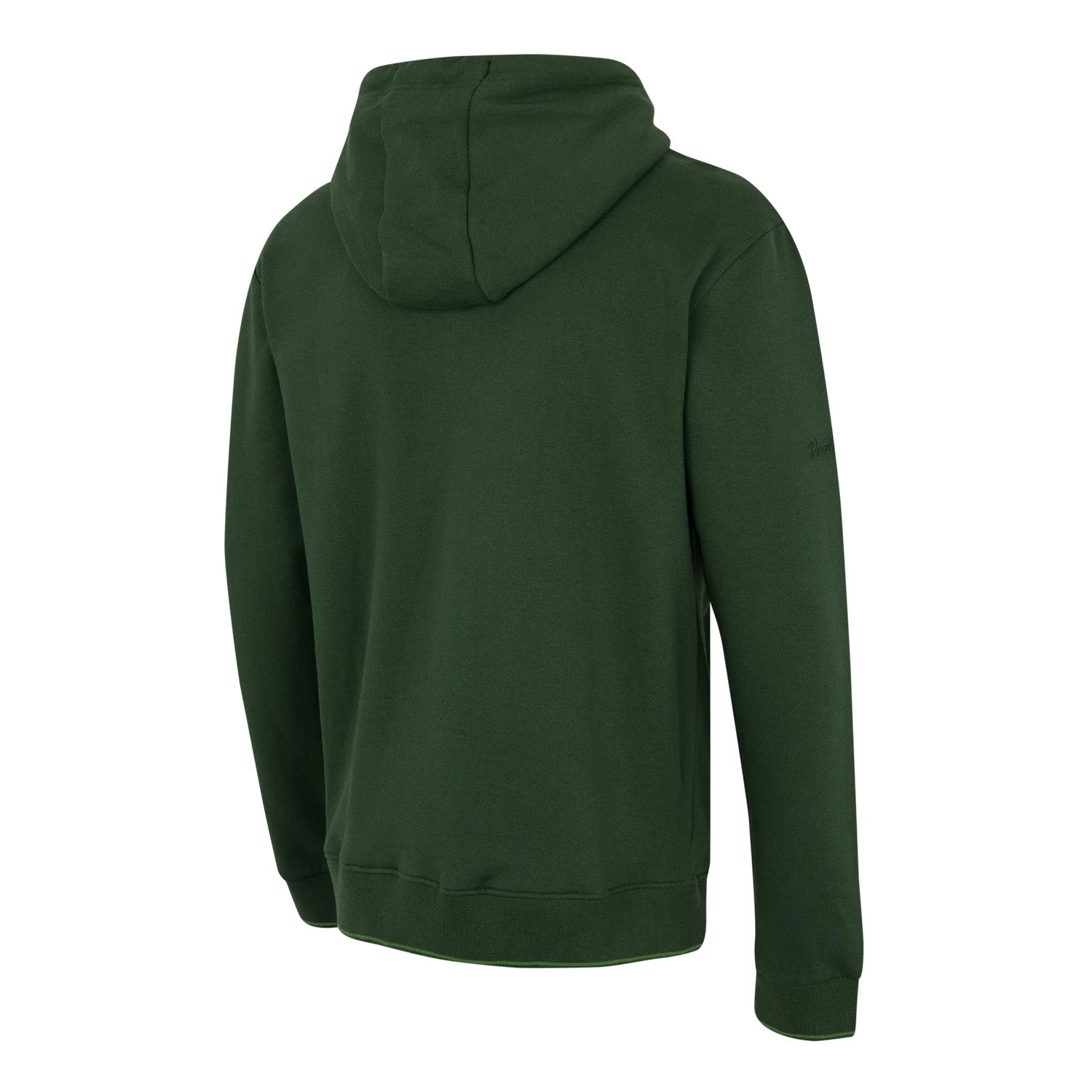 Mens Tonal Full Zip Hoody Green - Image 2
